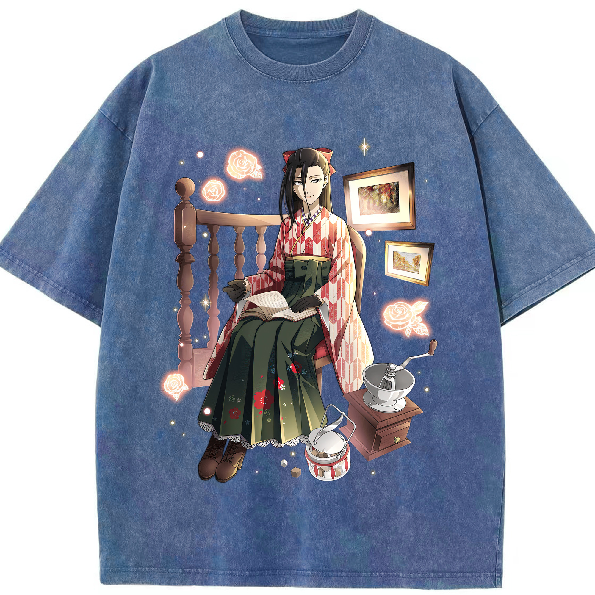 （画像用） 文豪ストレイドッグス Bungo Stray Dogs 綿100% ヴィンテージ風 半袖Tシャツ（フロントプリント）