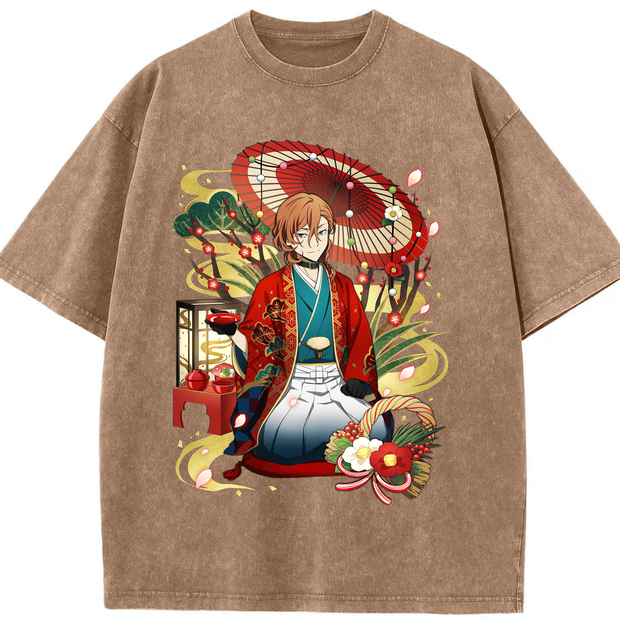 （画像用） 文豪ストレイドッグス Bungo Stray Dogs 綿100% ヴィンテージ風 半袖Tシャツ（フロントプリント）
