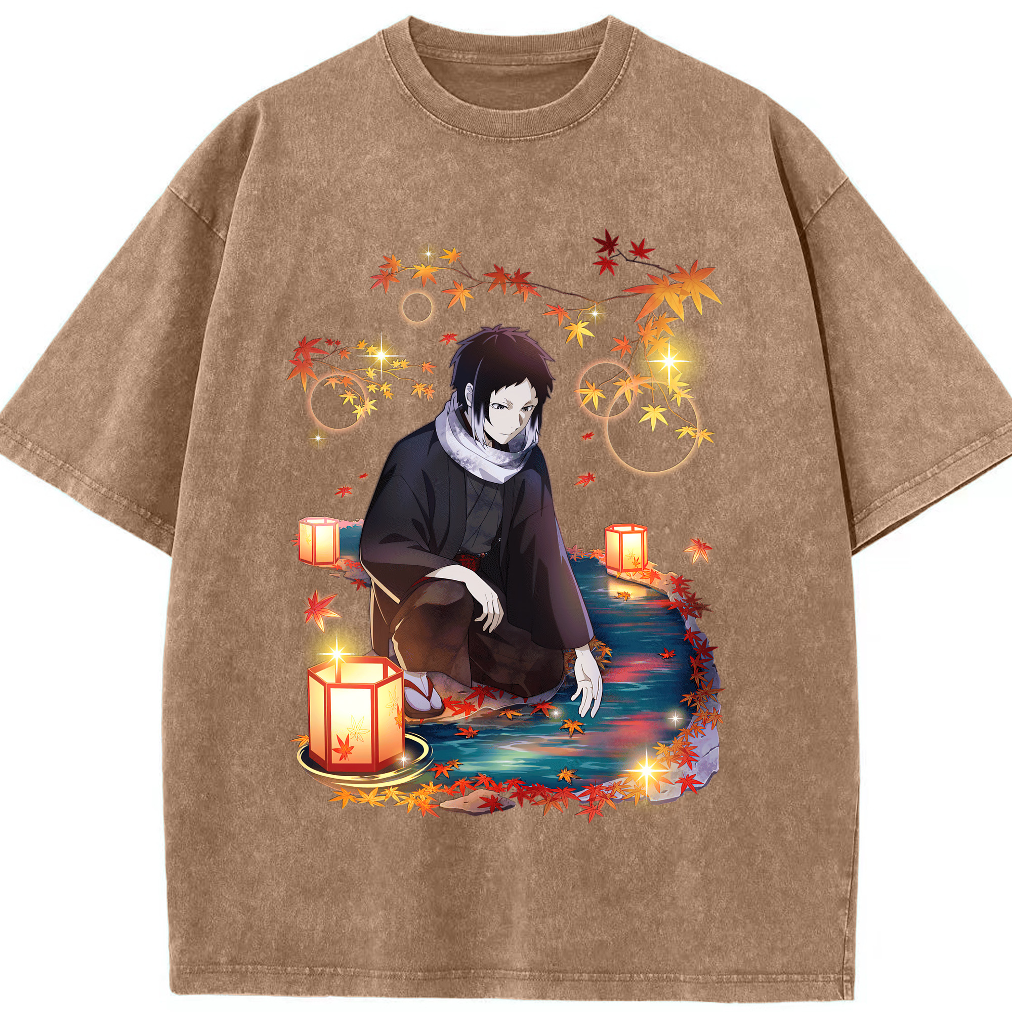 （画像用） 文豪ストレイドッグス Bungo Stray Dogs 綿100% ヴィンテージ風 半袖Tシャツ（フロントプリント）