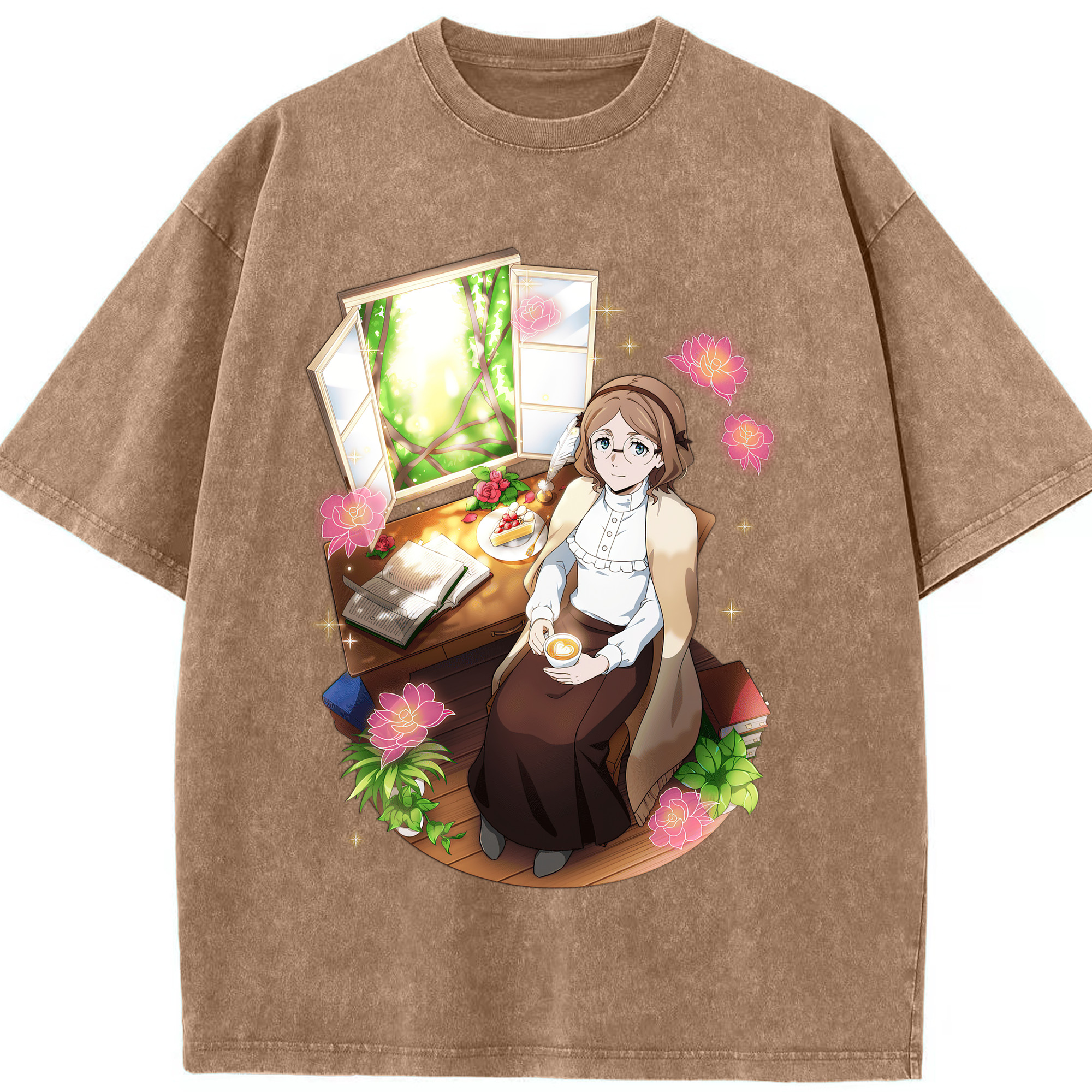 （画像用） 文豪ストレイドッグス Bungo Stray Dogs 綿100% ヴィンテージ風 半袖Tシャツ（フロントプリント）