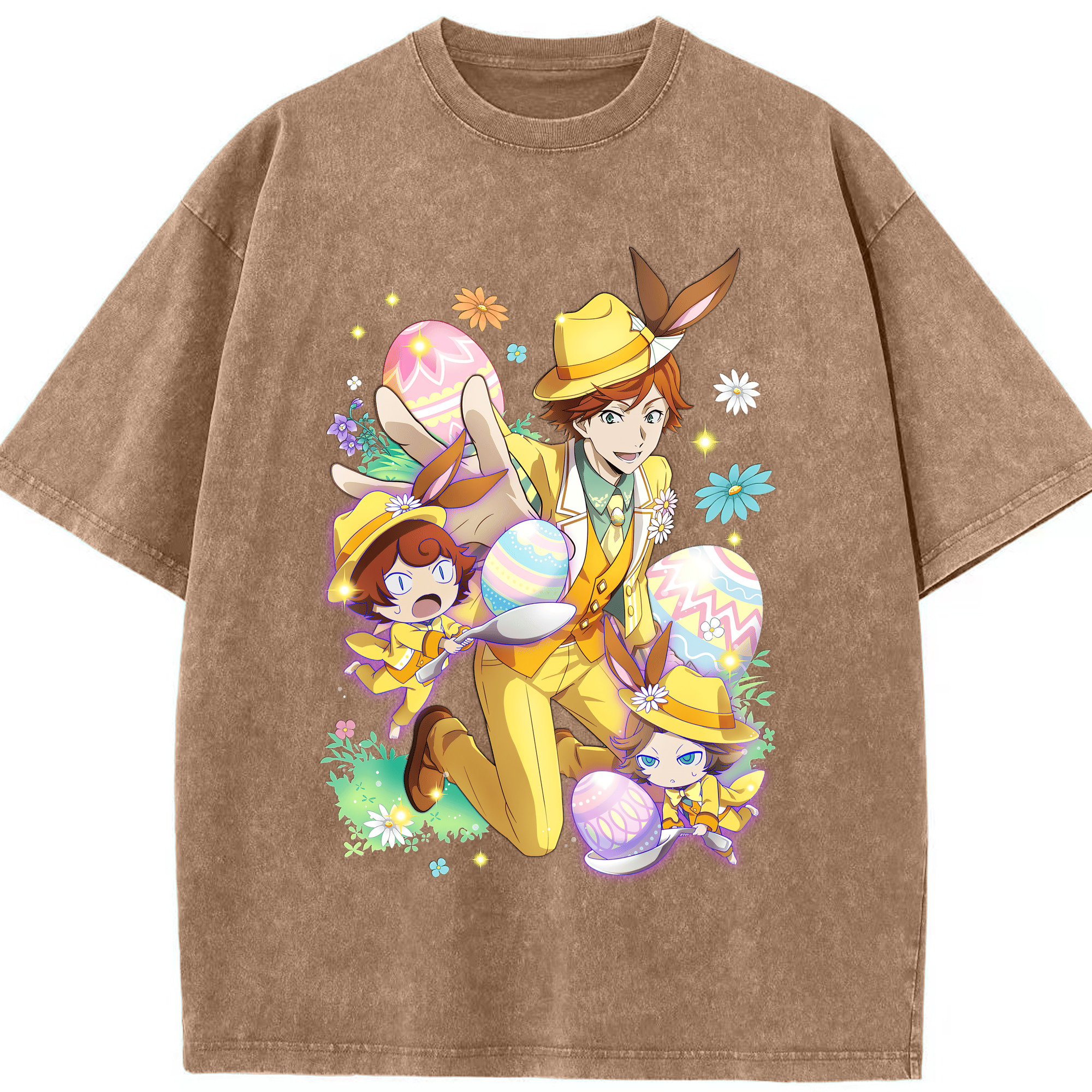（画像用） 文豪ストレイドッグス Bungo Stray Dogs 綿100% ヴィンテージ風 半袖Tシャツ（フロントプリント）