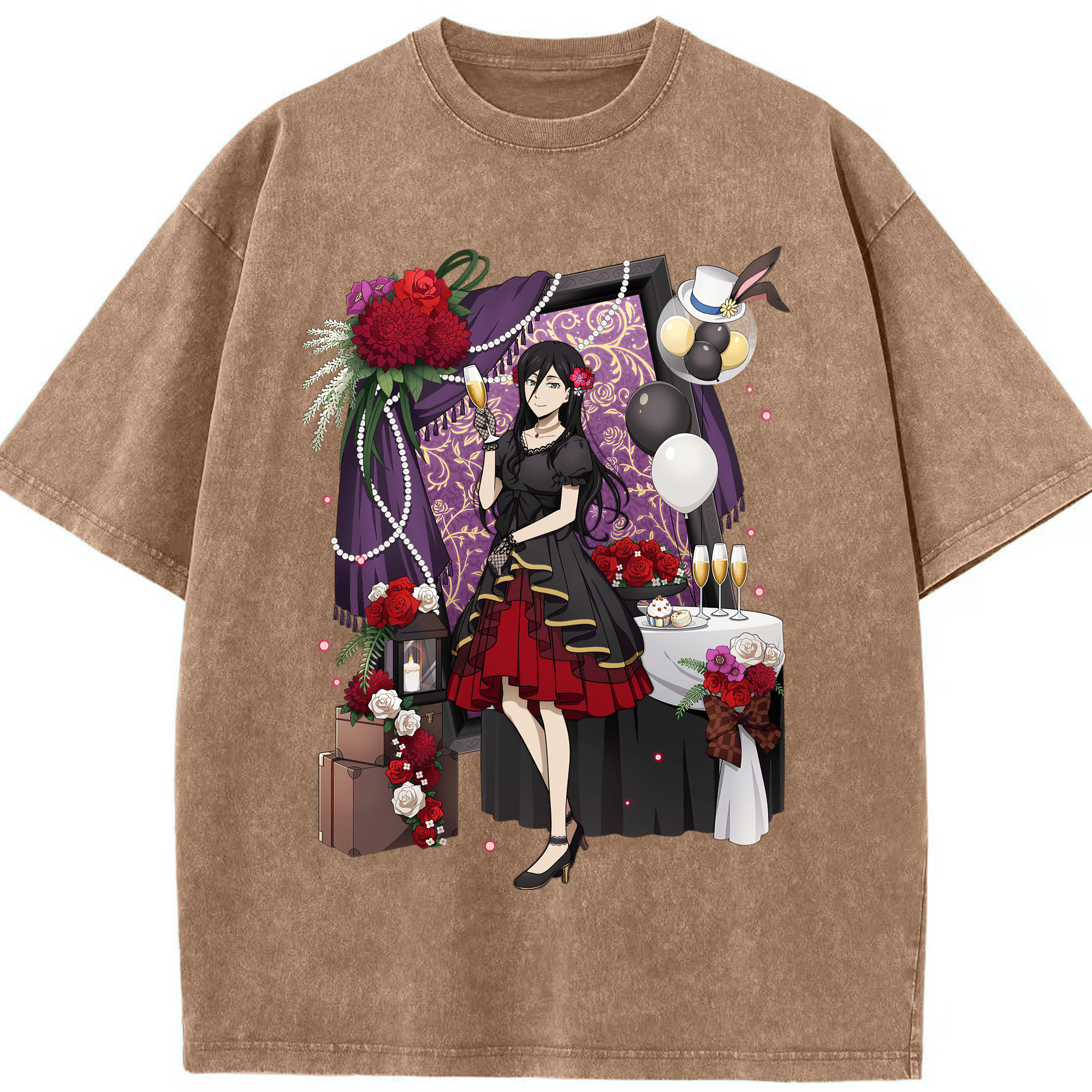 （画像用） 文豪ストレイドッグス Bungo Stray Dogs 綿100% ヴィンテージ風 半袖Tシャツ（フロントプリント）