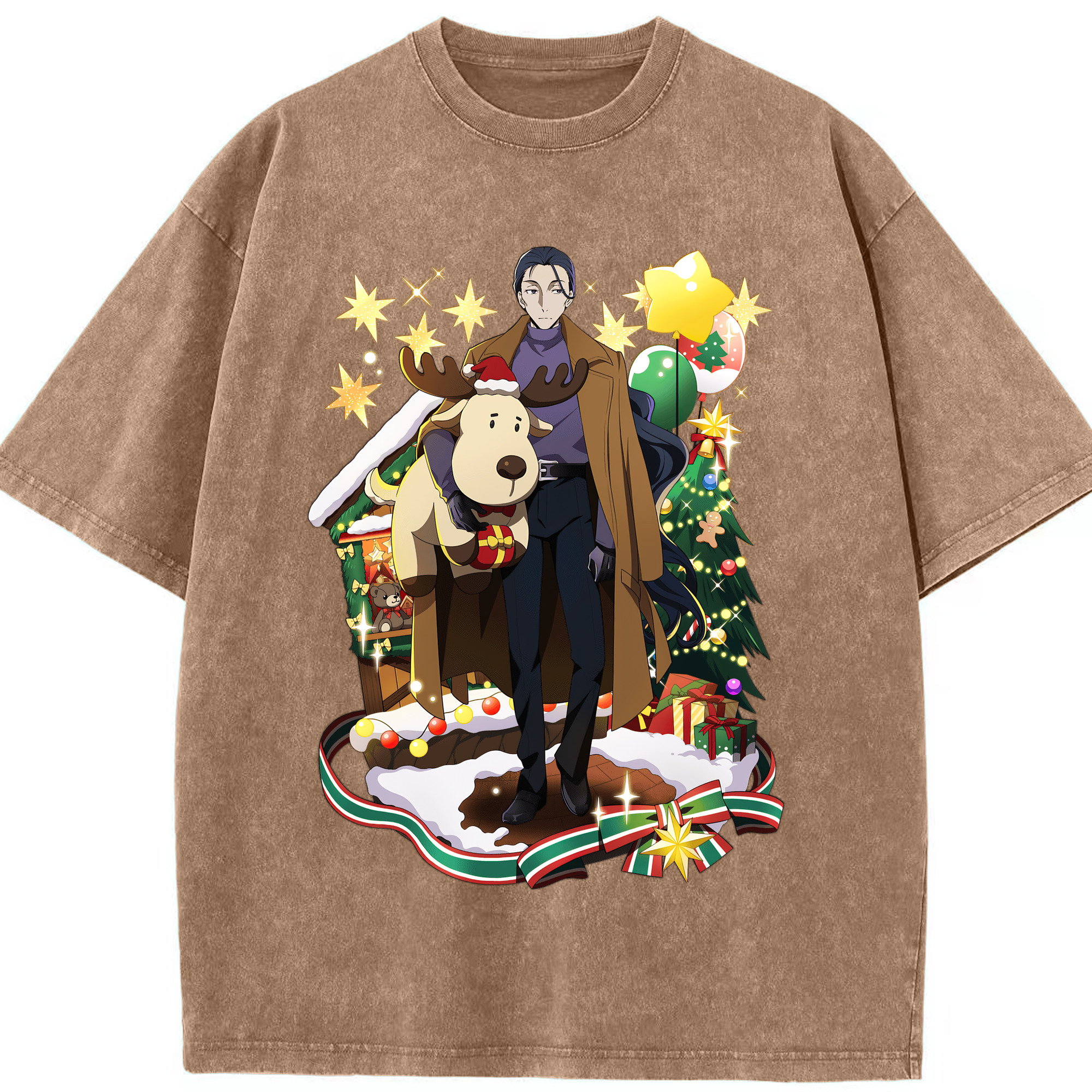 （画像用） 文豪ストレイドッグス Bungo Stray Dogs 綿100% ヴィンテージ風 半袖Tシャツ（フロントプリント）