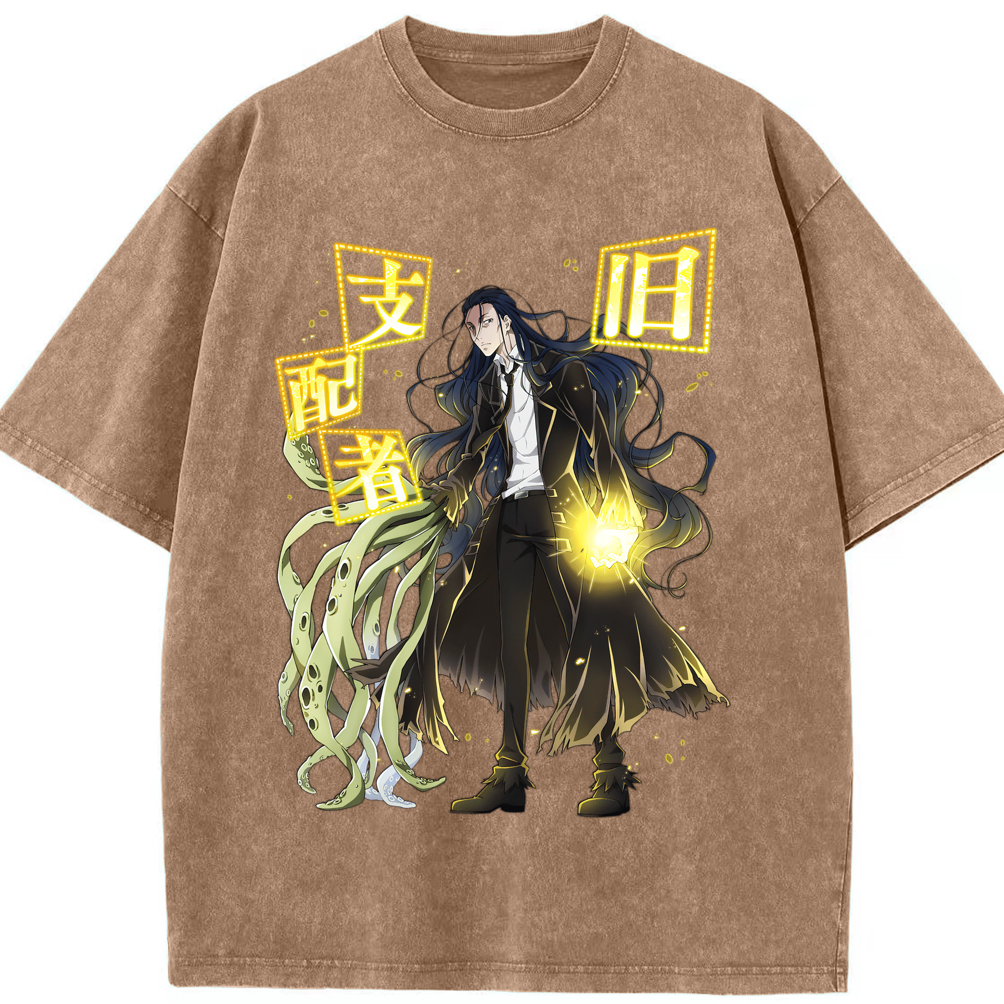 （画像用） 文豪ストレイドッグス Bungo Stray Dogs 綿100% ヴィンテージ風 半袖Tシャツ（フロントプリント）
