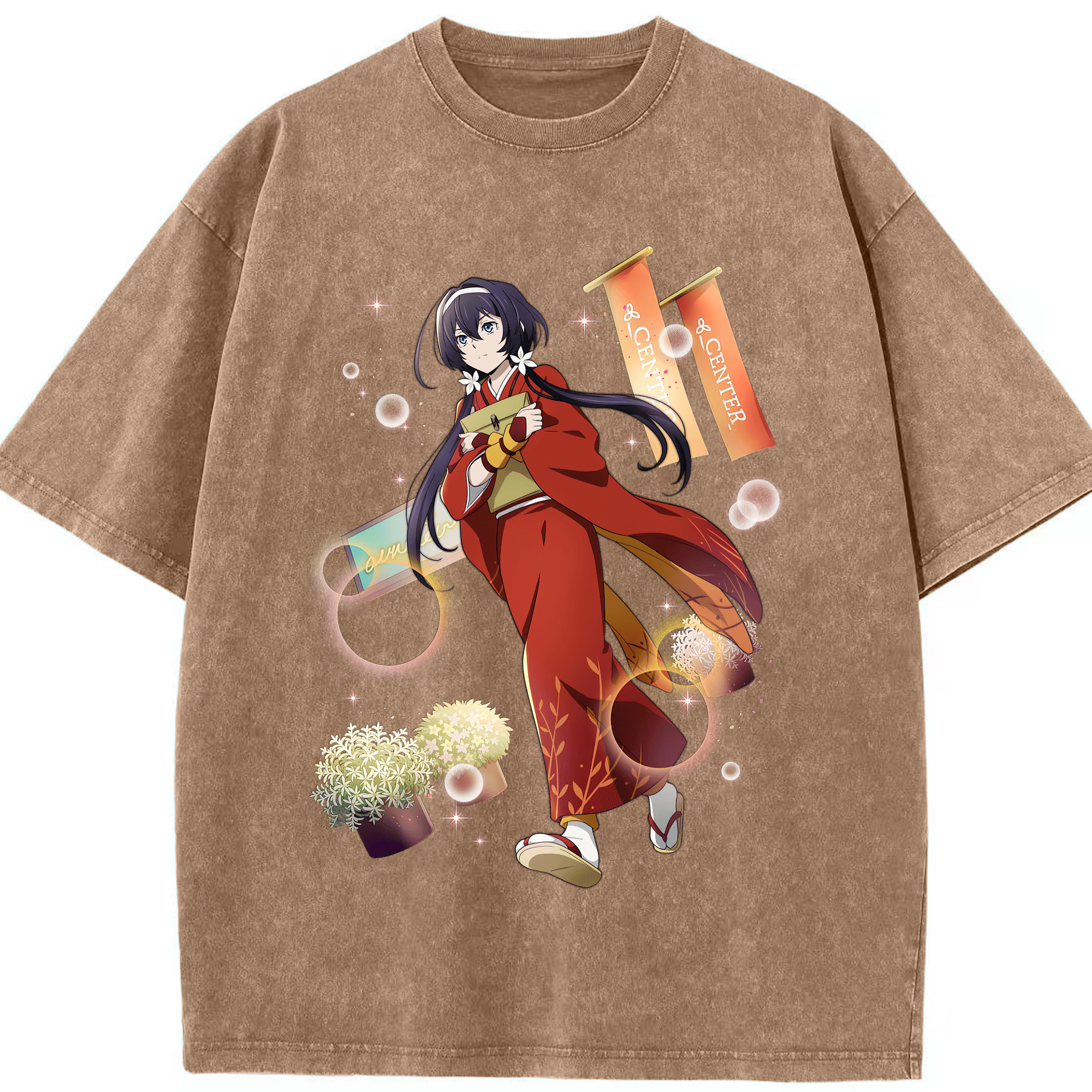 （画像用） 文豪ストレイドッグス Bungo Stray Dogs 綿100% ヴィンテージ風 半袖Tシャツ（フロントプリント）