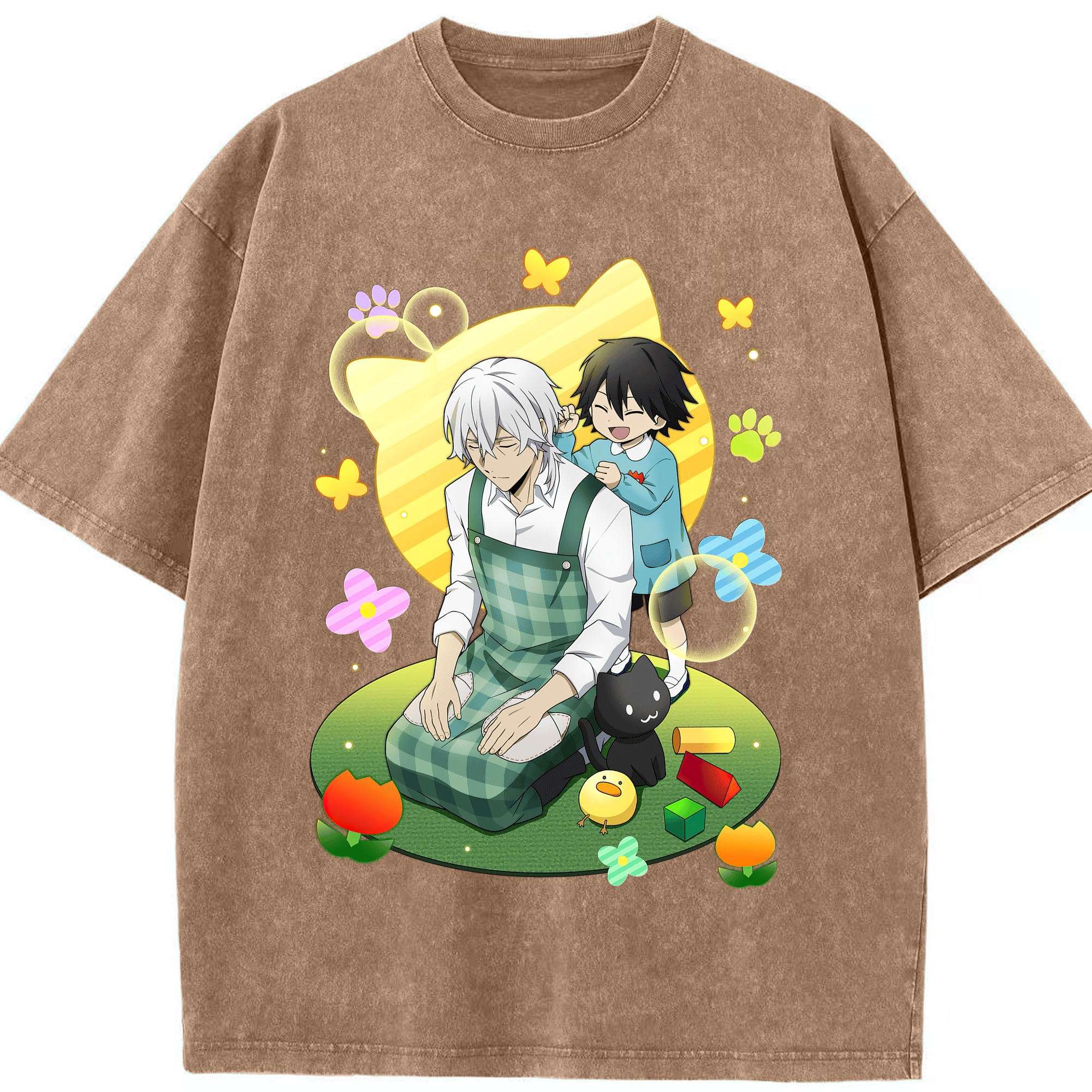 （画像用） 文豪ストレイドッグス Bungo Stray Dogs 綿100% ヴィンテージ風 半袖Tシャツ（フロントプリント）