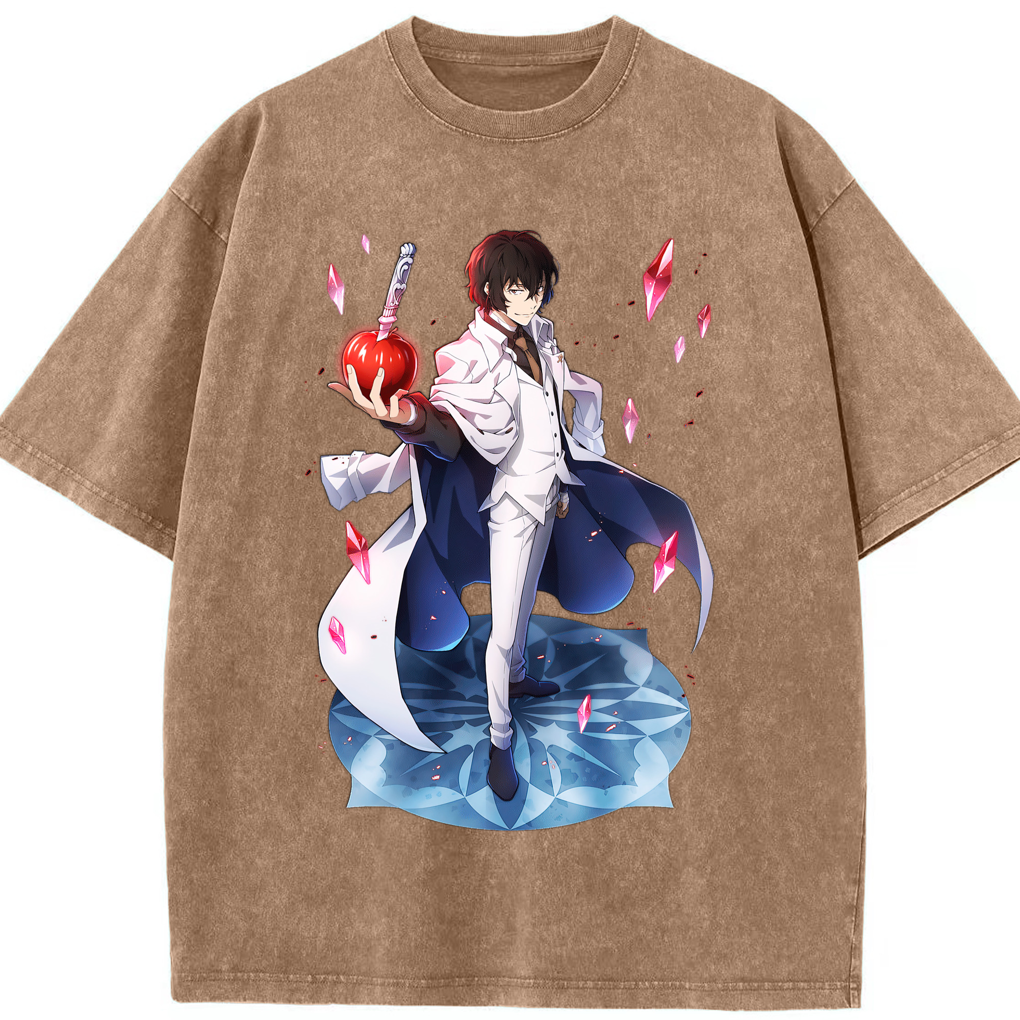 （画像用） 文豪ストレイドッグス Bungo Stray Dogs 綿100% ヴィンテージ風 半袖Tシャツ（フロントプリント）