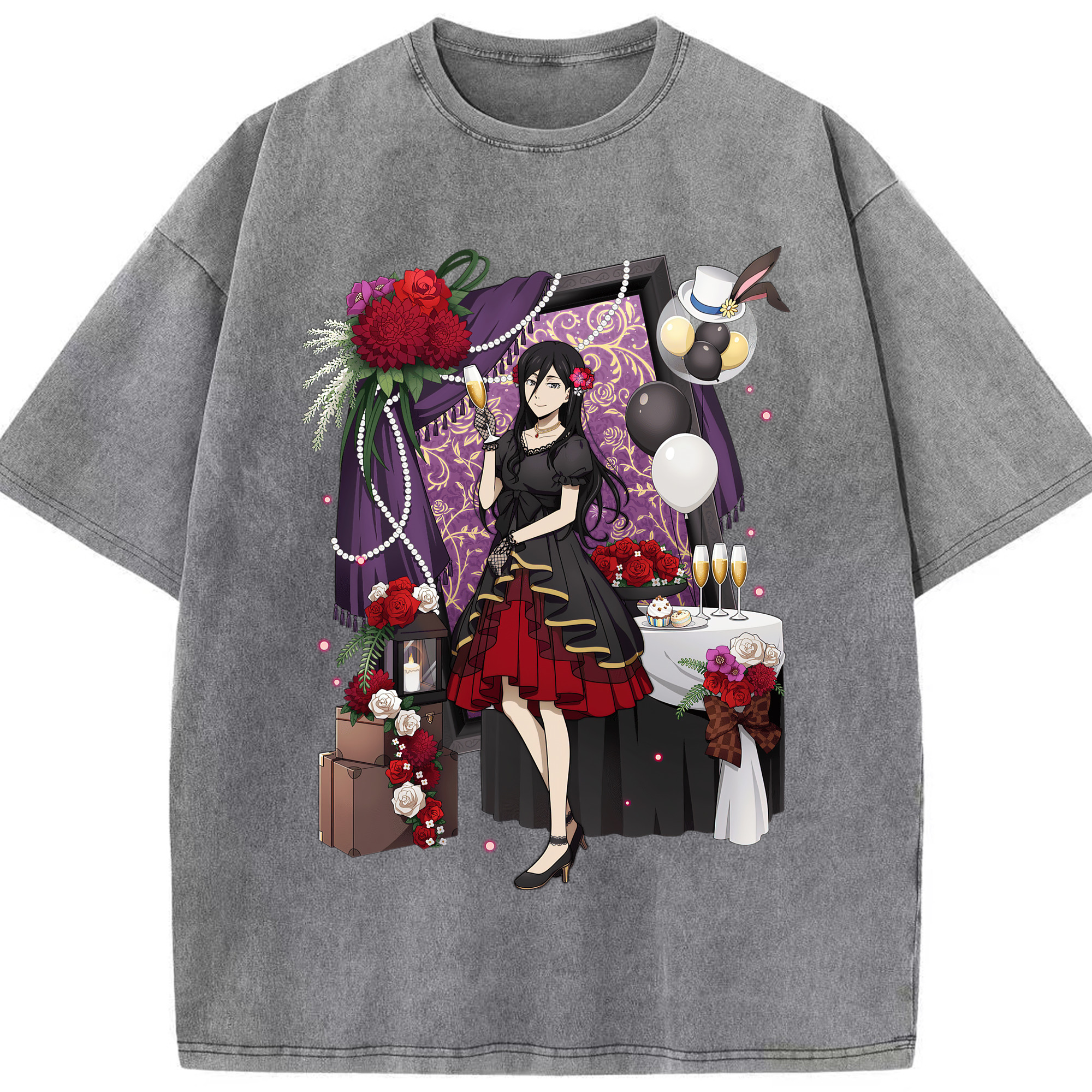 （画像用） 文豪ストレイドッグス Bungo Stray Dogs 綿100% ヴィンテージ風 半袖Tシャツ（フロントプリント）