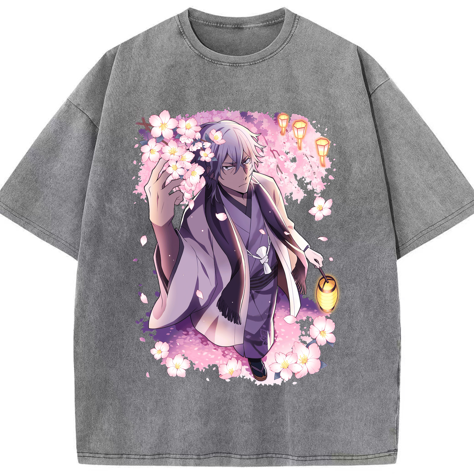 （画像用） 文豪ストレイドッグス Bungo Stray Dogs 綿100% ヴィンテージ風 半袖Tシャツ（フロントプリント）
