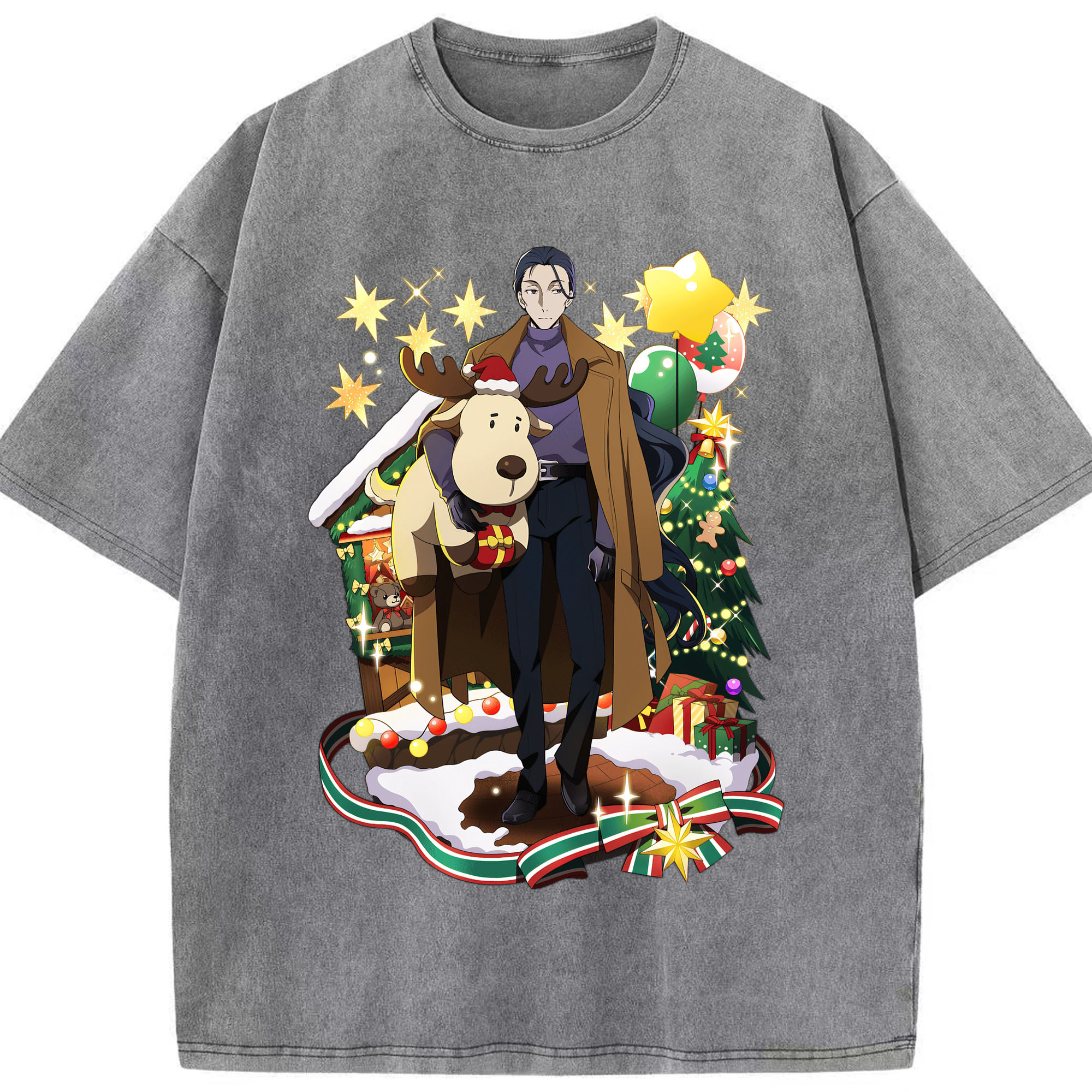 （画像用） 文豪ストレイドッグス Bungo Stray Dogs 綿100% ヴィンテージ風 半袖Tシャツ（フロントプリント）