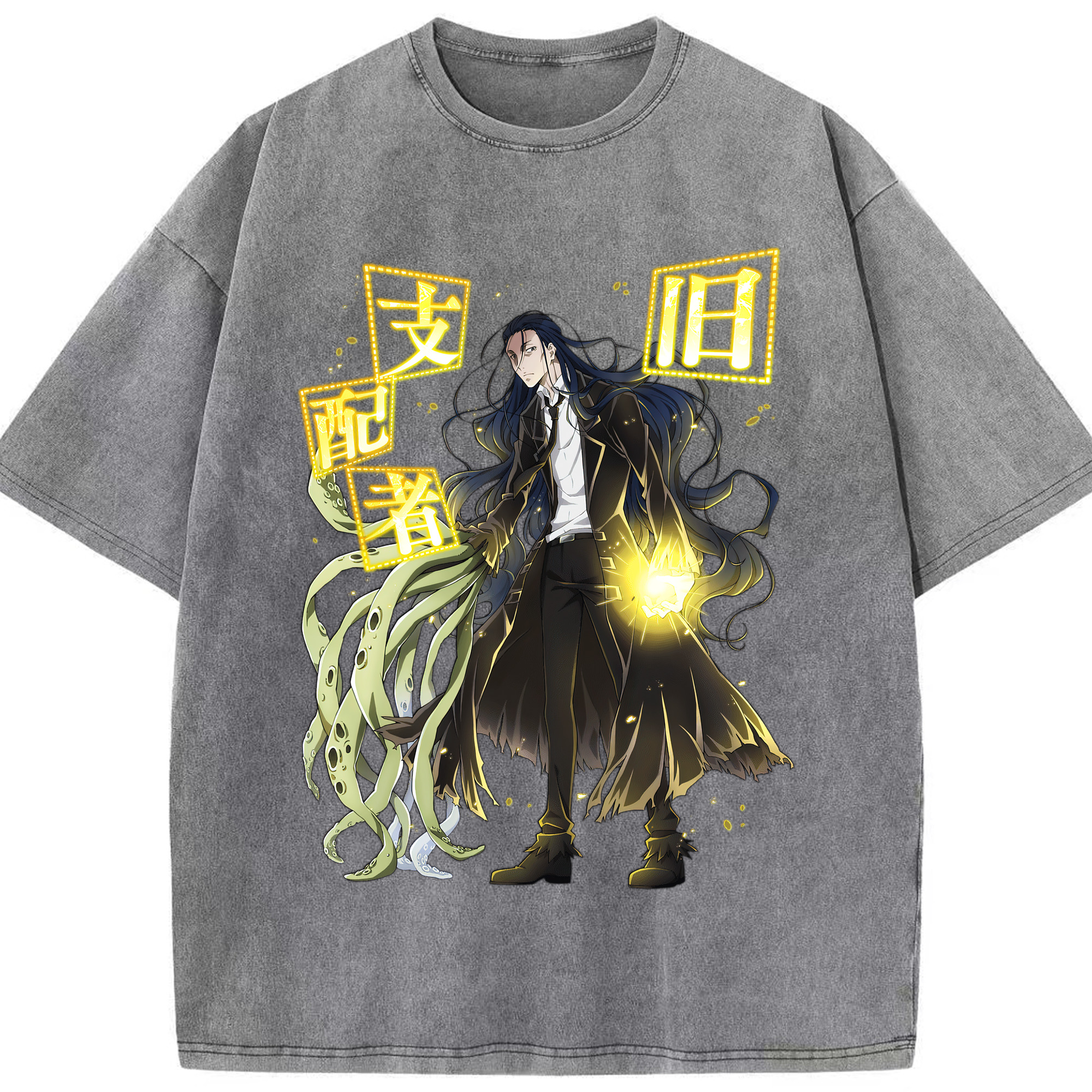 （画像用） 文豪ストレイドッグス Bungo Stray Dogs 綿100% ヴィンテージ風 半袖Tシャツ（フロントプリント）