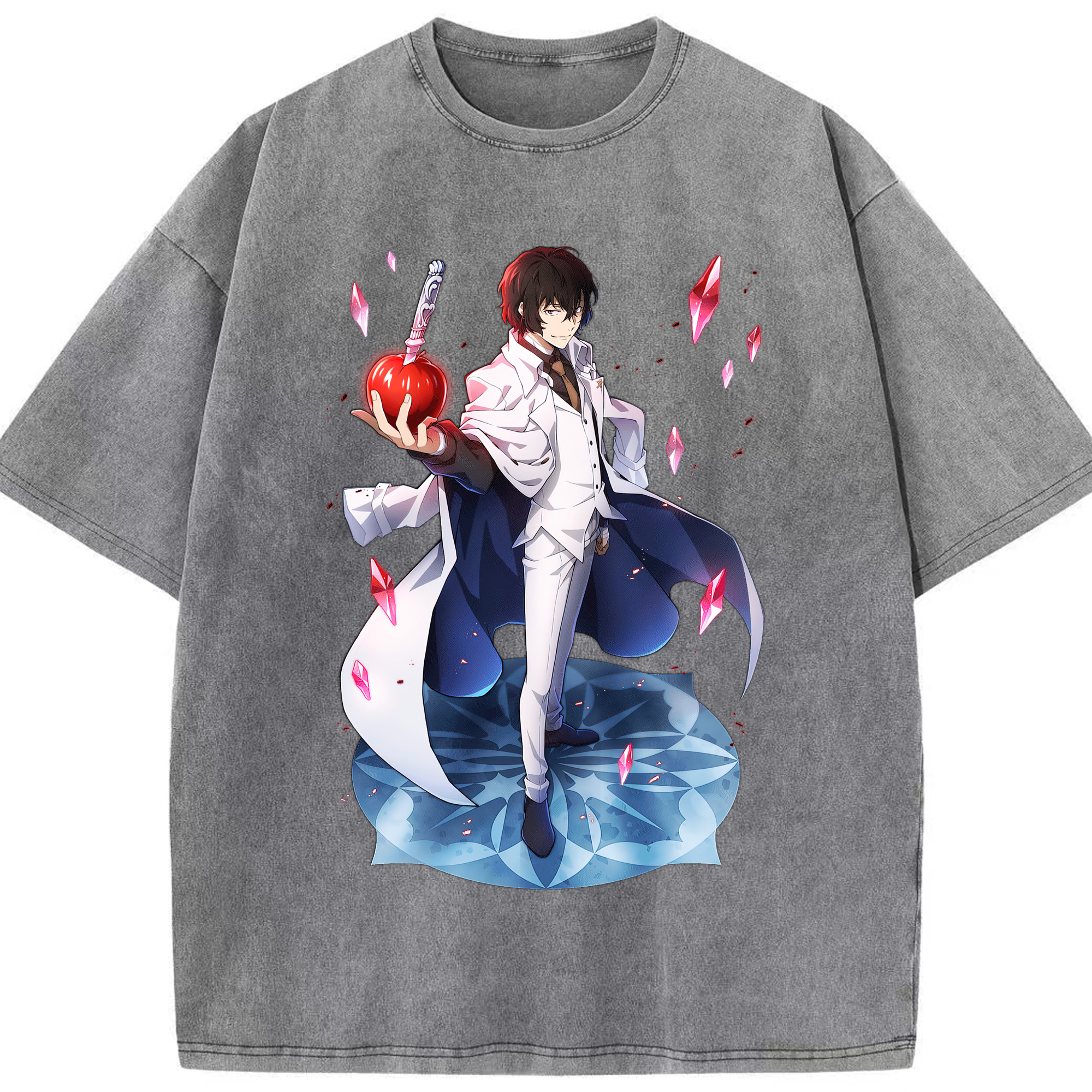 （画像用） 文豪ストレイドッグス Bungo Stray Dogs 綿100% ヴィンテージ風 半袖Tシャツ（フロントプリント）