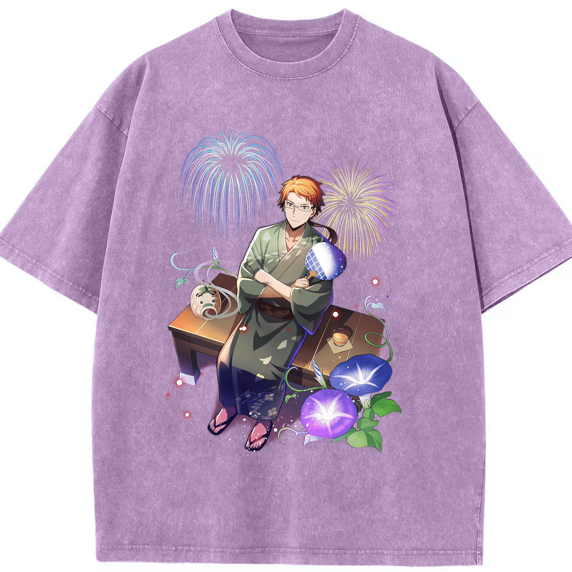 （画像用） 文豪ストレイドッグス Bungo Stray Dogs 綿100% ヴィンテージ風 半袖Tシャツ（フロントプリント）