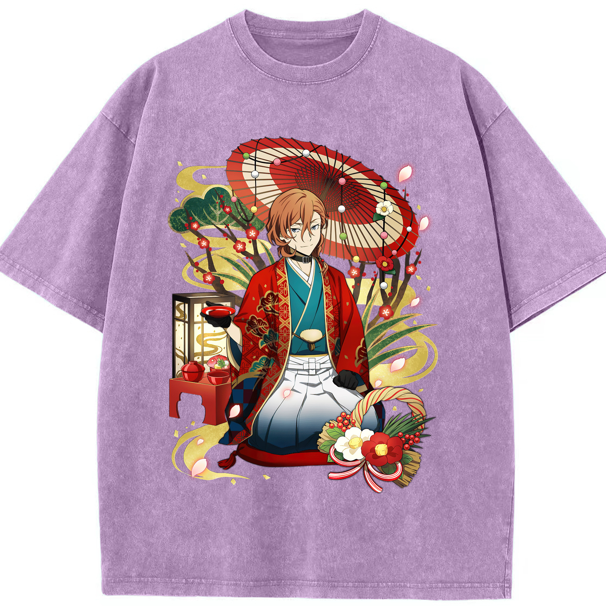 （画像用） 文豪ストレイドッグス Bungo Stray Dogs 綿100% ヴィンテージ風 半袖Tシャツ（フロントプリント）
