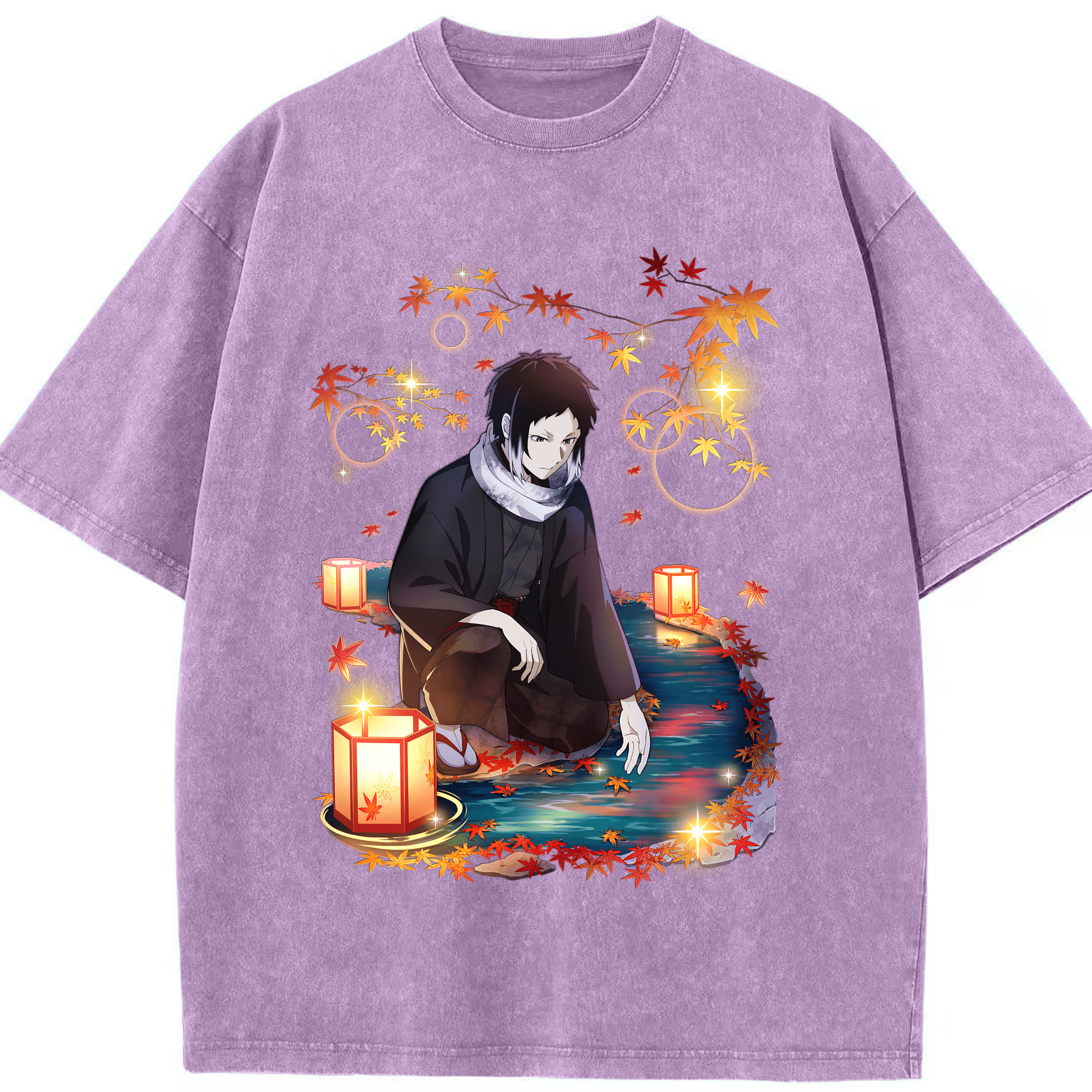 （画像用） 文豪ストレイドッグス Bungo Stray Dogs 綿100% ヴィンテージ風 半袖Tシャツ（フロントプリント）