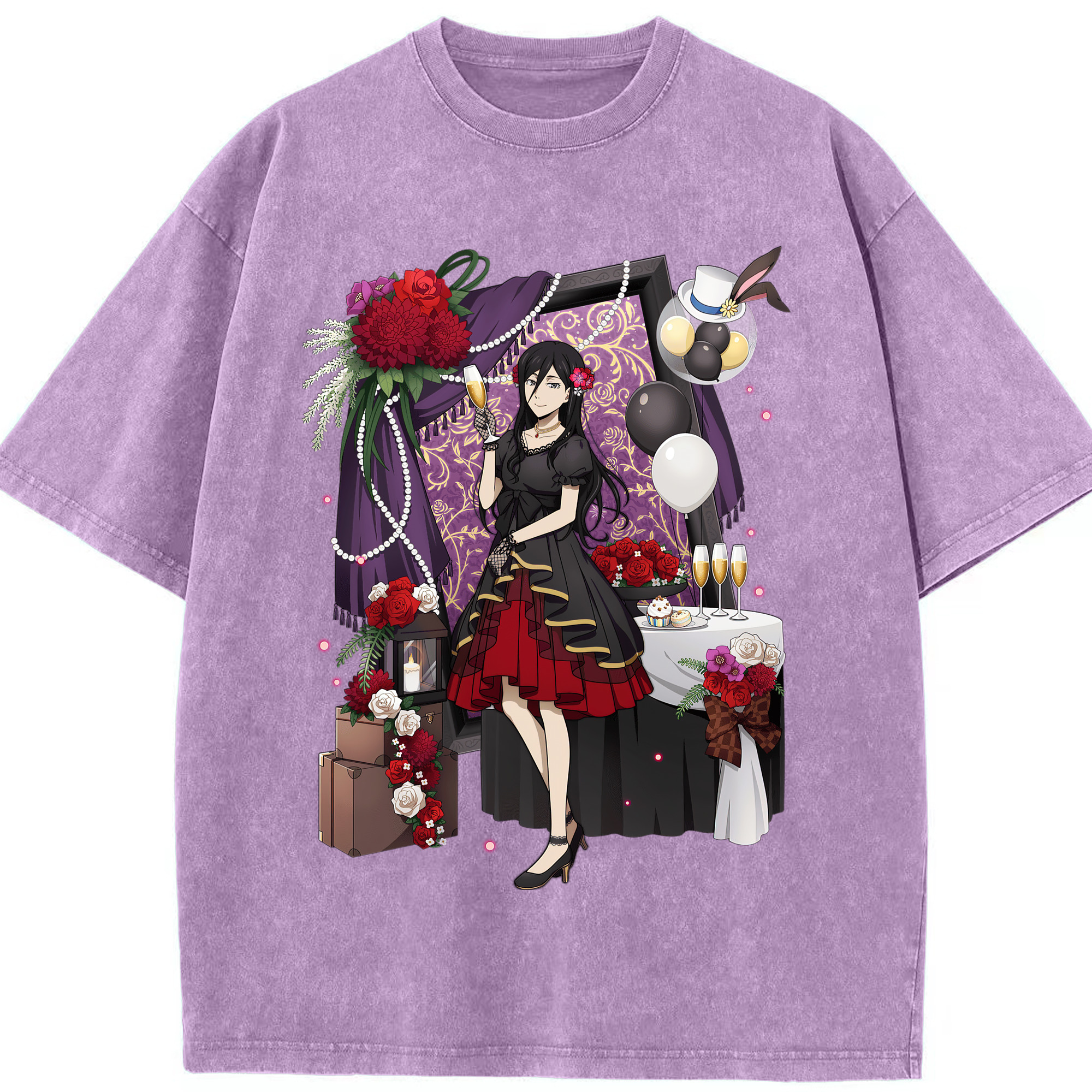 （画像用） 文豪ストレイドッグス Bungo Stray Dogs 綿100% ヴィンテージ風 半袖Tシャツ（フロントプリント）