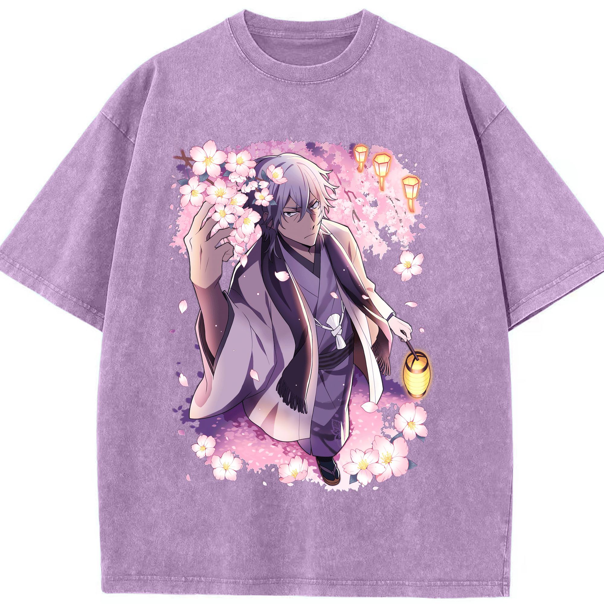 （画像用） 文豪ストレイドッグス Bungo Stray Dogs 綿100% ヴィンテージ風 半袖Tシャツ（フロントプリント）