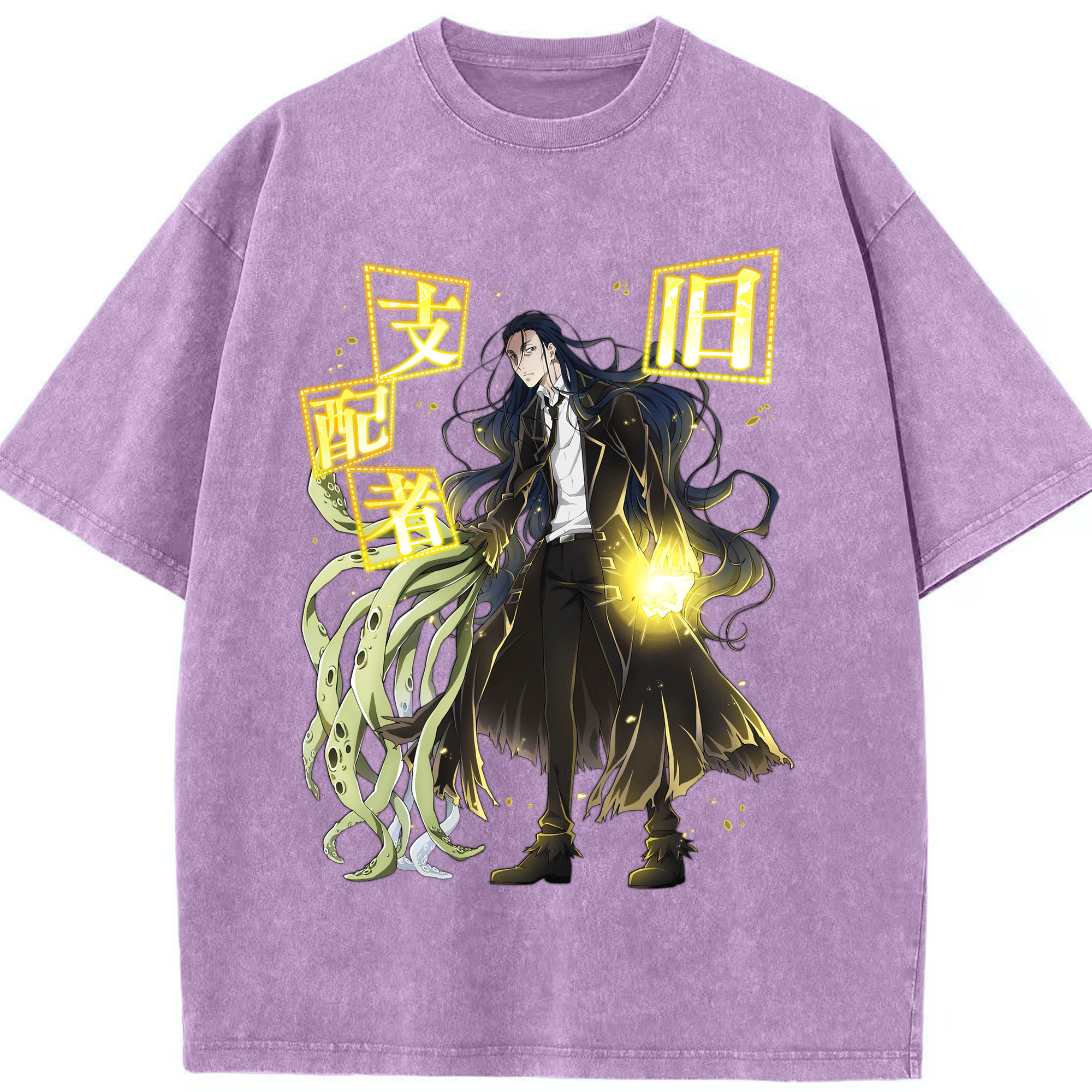 （画像用） 文豪ストレイドッグス Bungo Stray Dogs 綿100% ヴィンテージ風 半袖Tシャツ（フロントプリント）