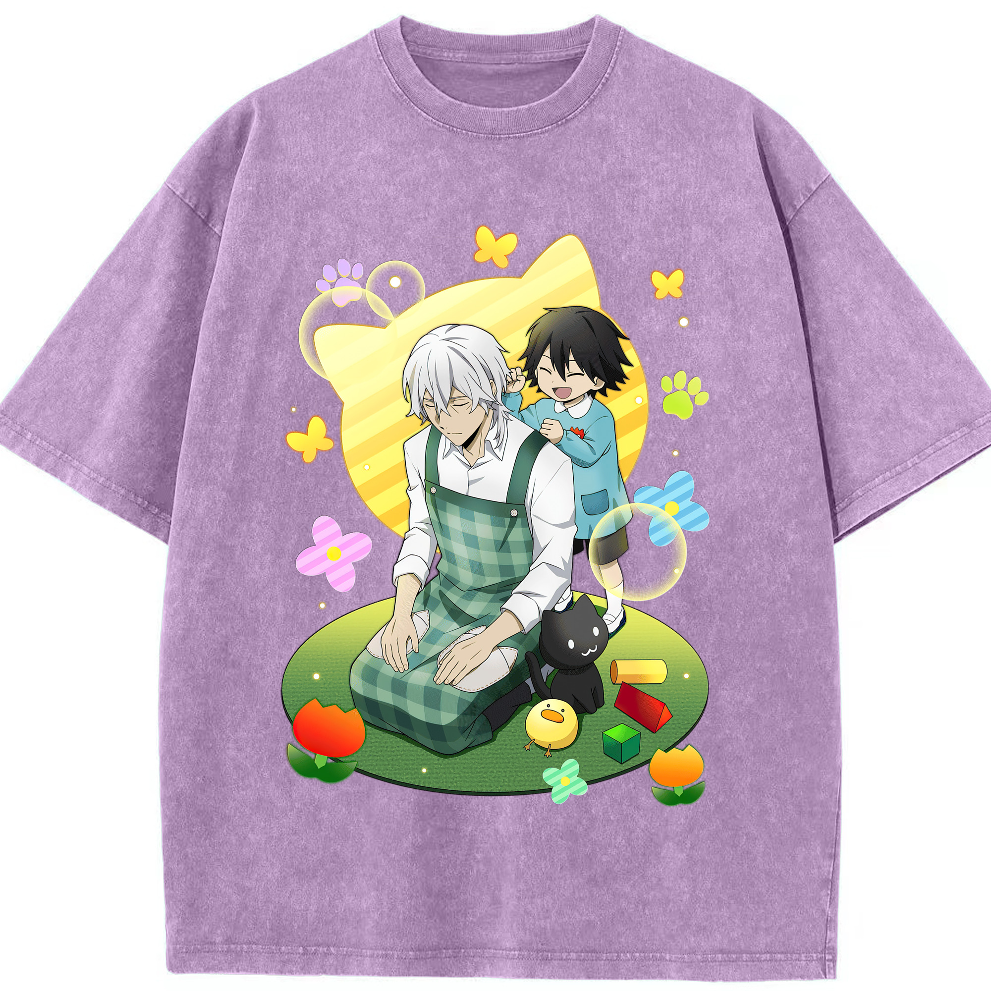 （画像用） 文豪ストレイドッグス Bungo Stray Dogs 綿100% ヴィンテージ風 半袖Tシャツ（フロントプリント）