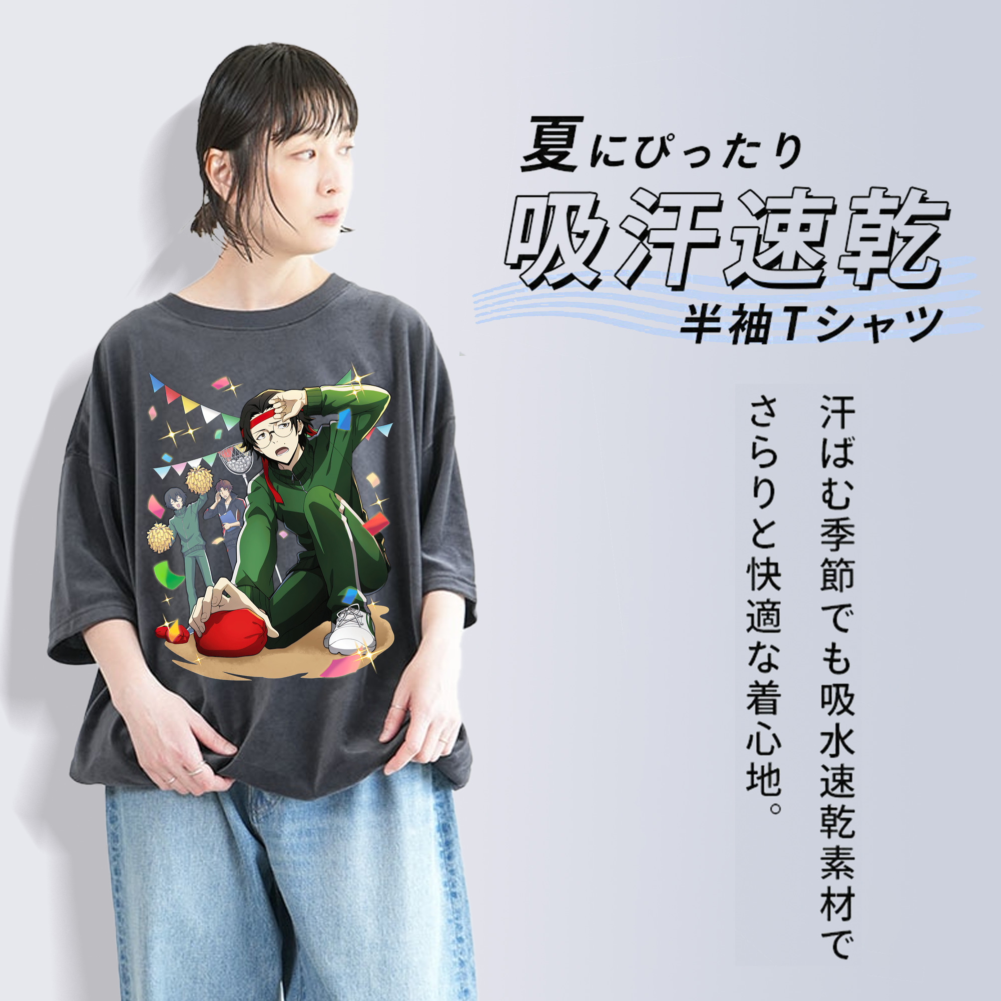 文豪ストレイドッグス Bungo Stray Dogs 綿100% ヴィンテージ風 半袖Tシャツ（フロントプリント）