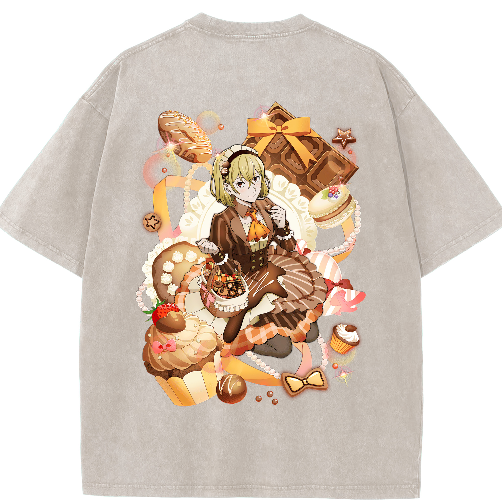 （画像用） 文豪ストレイドッグス Bungo Stray Dogs 綿100% ヴィンテージ風 半袖Tシャツ（背面プリント）