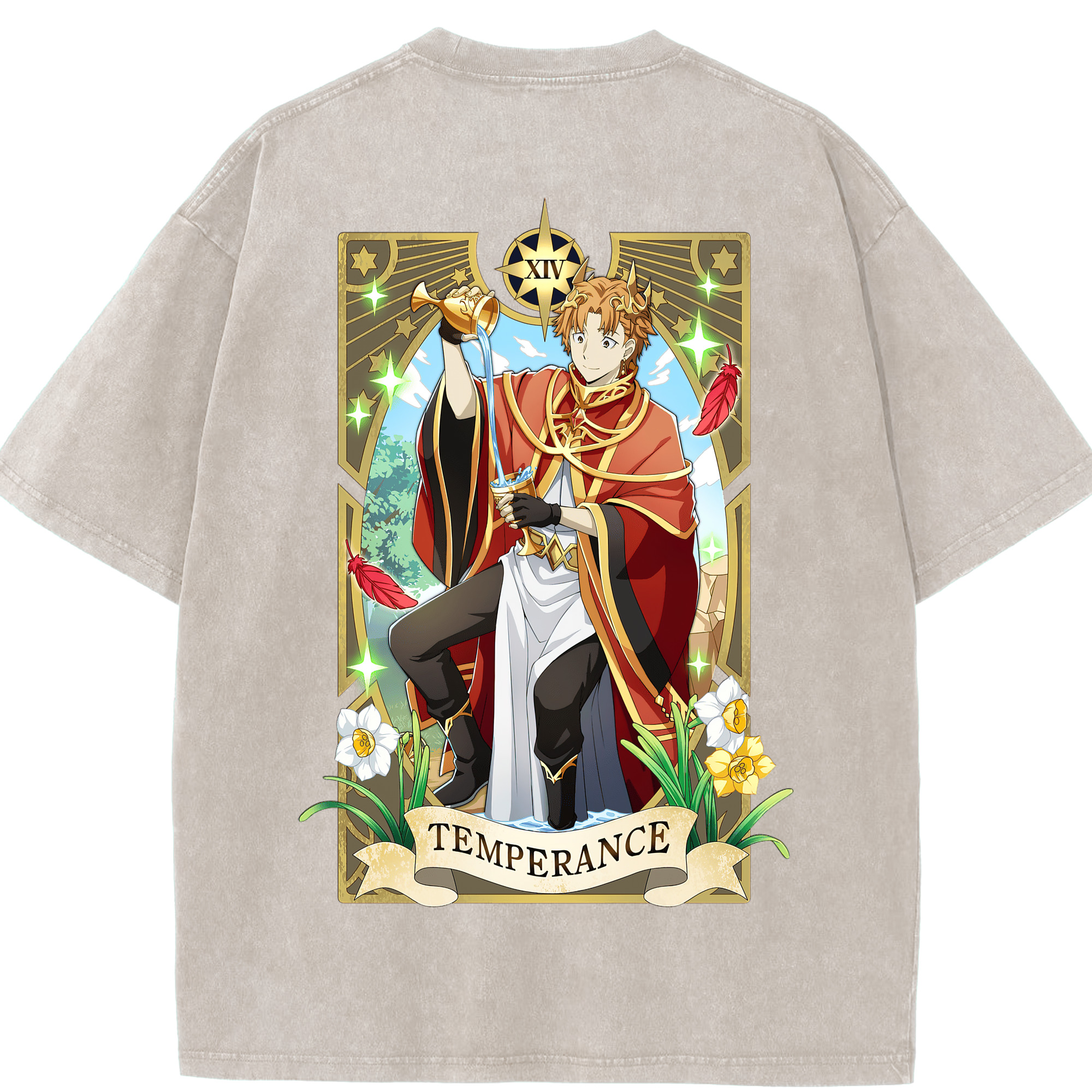 （画像用） 文豪ストレイドッグス Bungo Stray Dogs 綿100% ヴィンテージ風 半袖Tシャツ（背面プリント）
