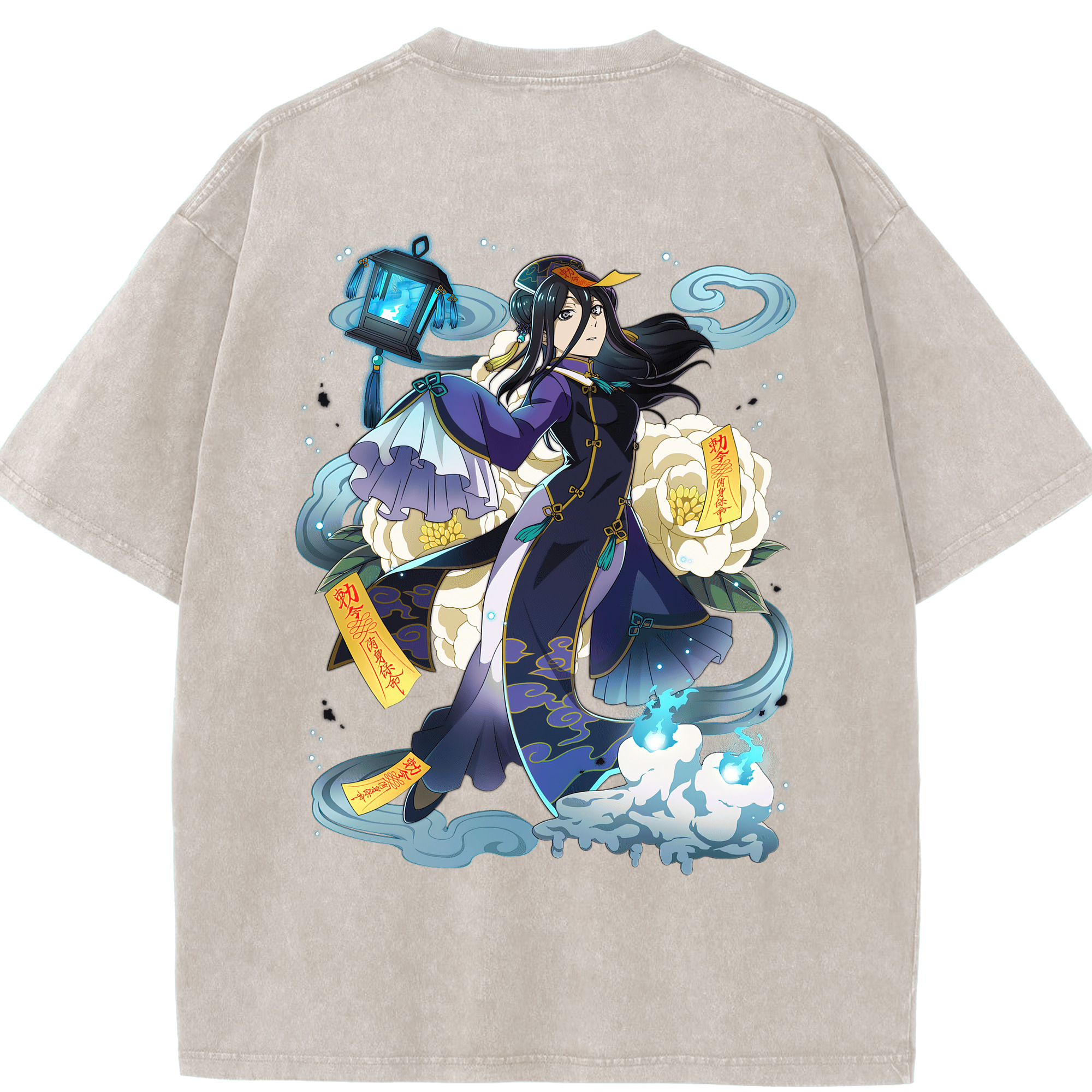 （画像用） 文豪ストレイドッグス Bungo Stray Dogs 綿100% ヴィンテージ風 半袖Tシャツ（背面プリント）