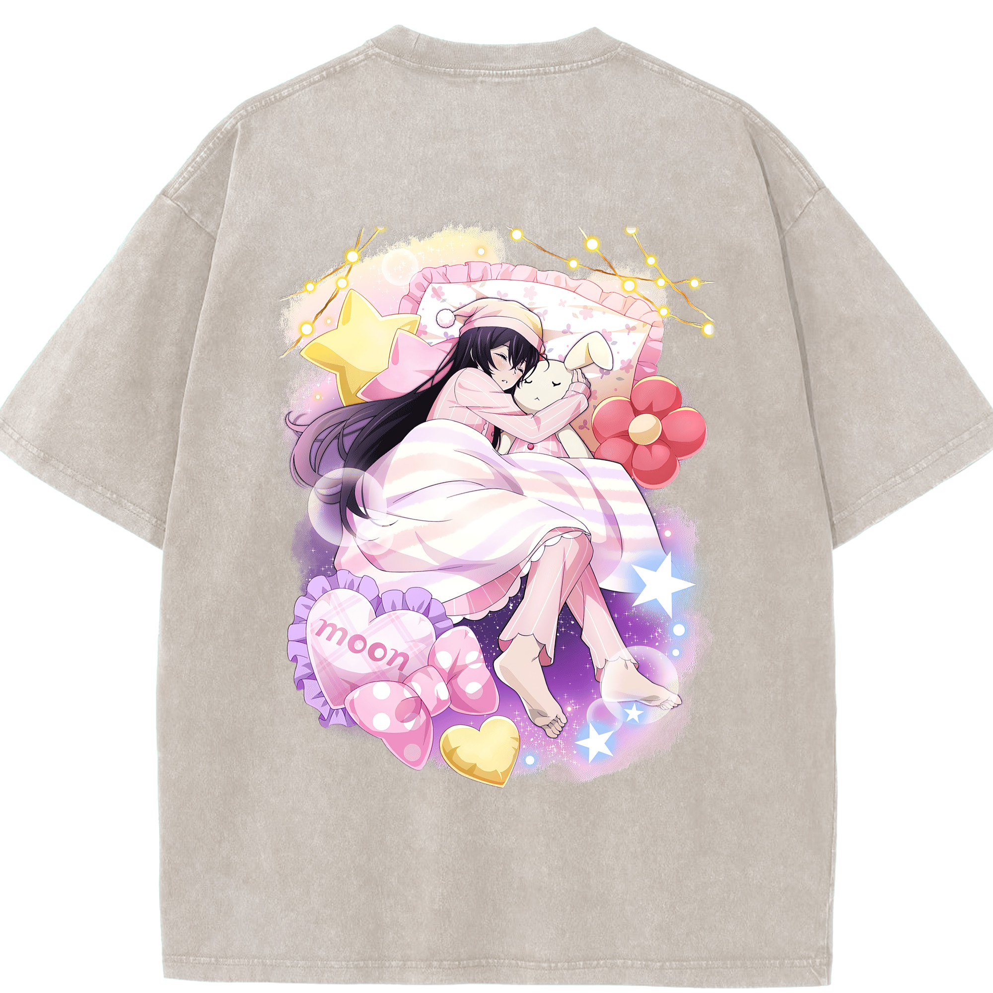 （画像用） 文豪ストレイドッグス Bungo Stray Dogs 綿100% ヴィンテージ風 半袖Tシャツ（背面プリント）