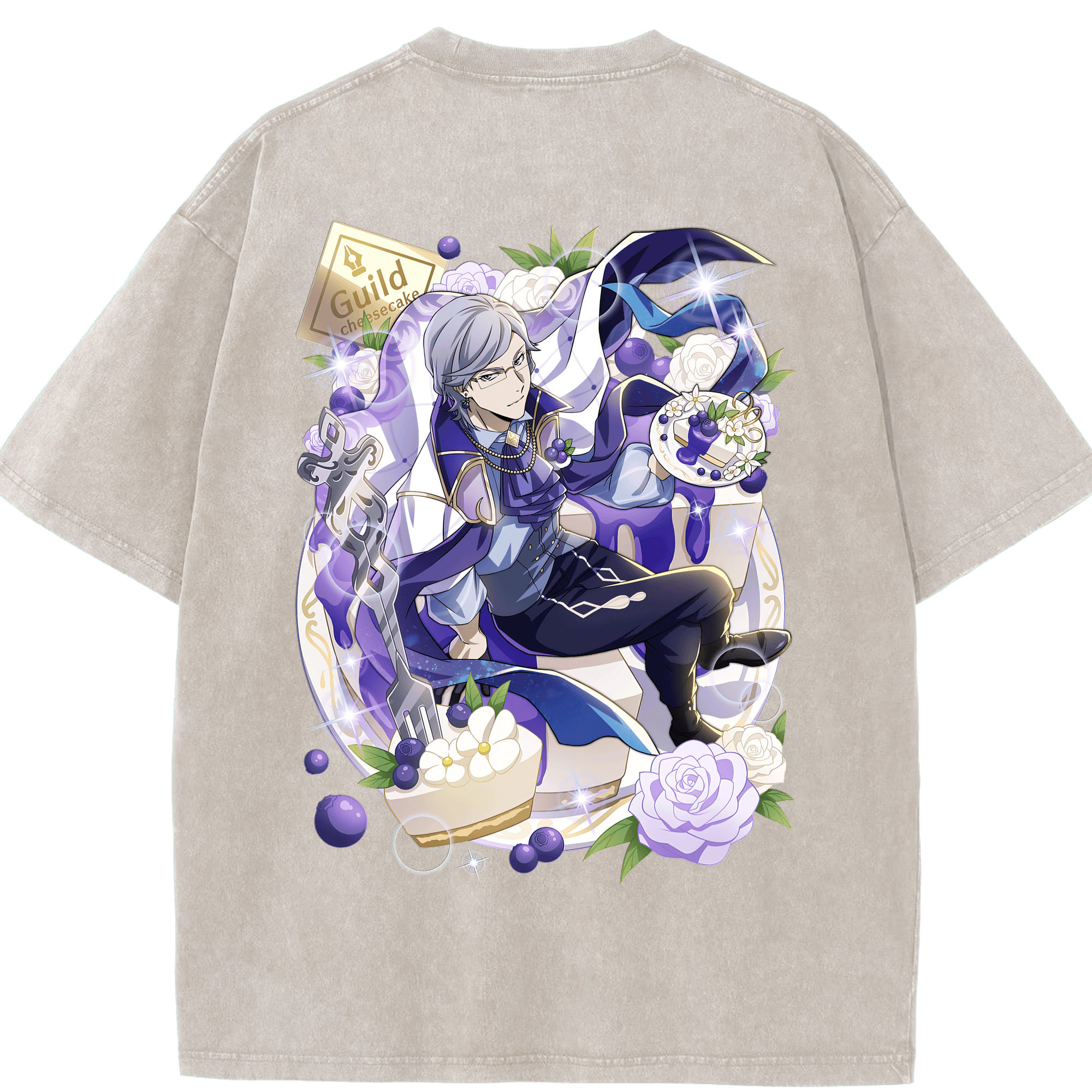 （画像用） 文豪ストレイドッグス Bungo Stray Dogs 綿100% ヴィンテージ風 半袖Tシャツ（背面プリント）