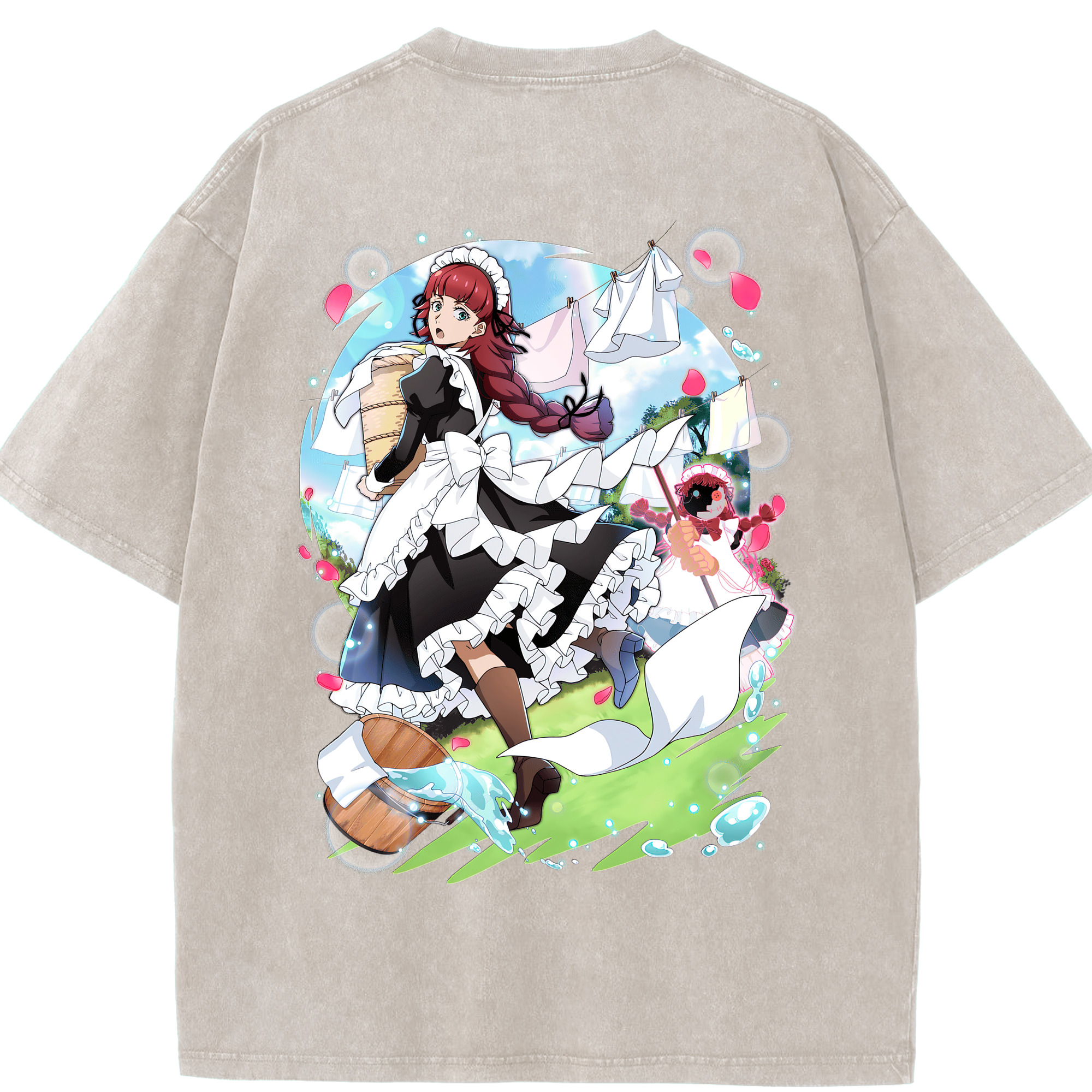 （画像用） 文豪ストレイドッグス Bungo Stray Dogs 綿100% ヴィンテージ風 半袖Tシャツ（背面プリント）