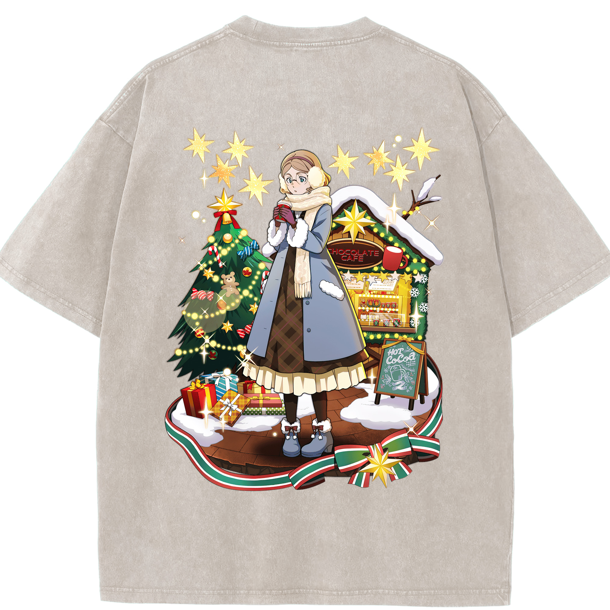 （画像用） 文豪ストレイドッグス Bungo Stray Dogs 綿100% ヴィンテージ風 半袖Tシャツ（背面プリント）