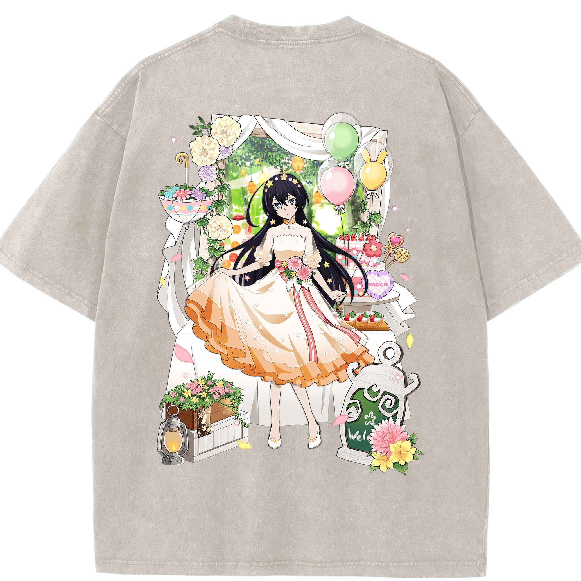 （画像用） 文豪ストレイドッグス Bungo Stray Dogs 綿100% ヴィンテージ風 半袖Tシャツ（背面プリント）