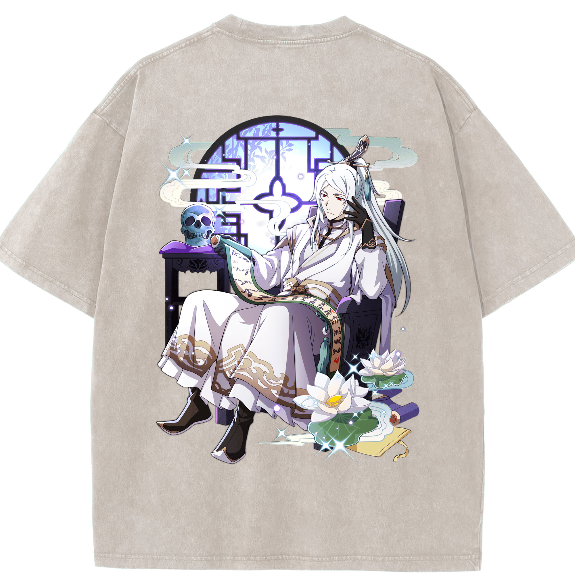 （画像用） 文豪ストレイドッグス Bungo Stray Dogs 綿100% ヴィンテージ風 半袖Tシャツ（背面プリント）