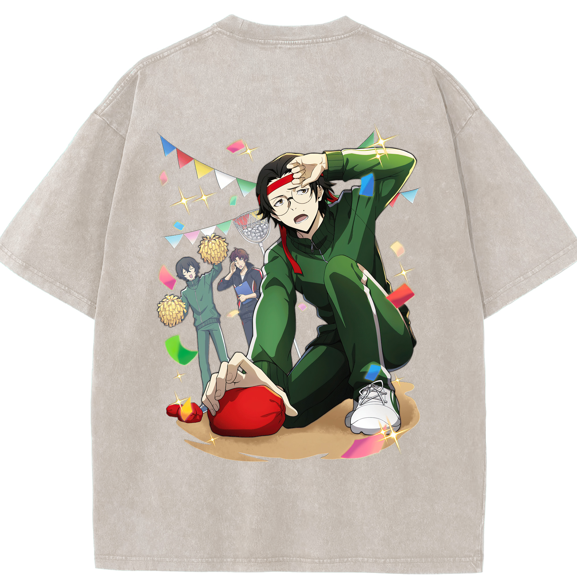 （画像用） 文豪ストレイドッグス Bungo Stray Dogs 綿100% ヴィンテージ風 半袖Tシャツ（背面プリント）