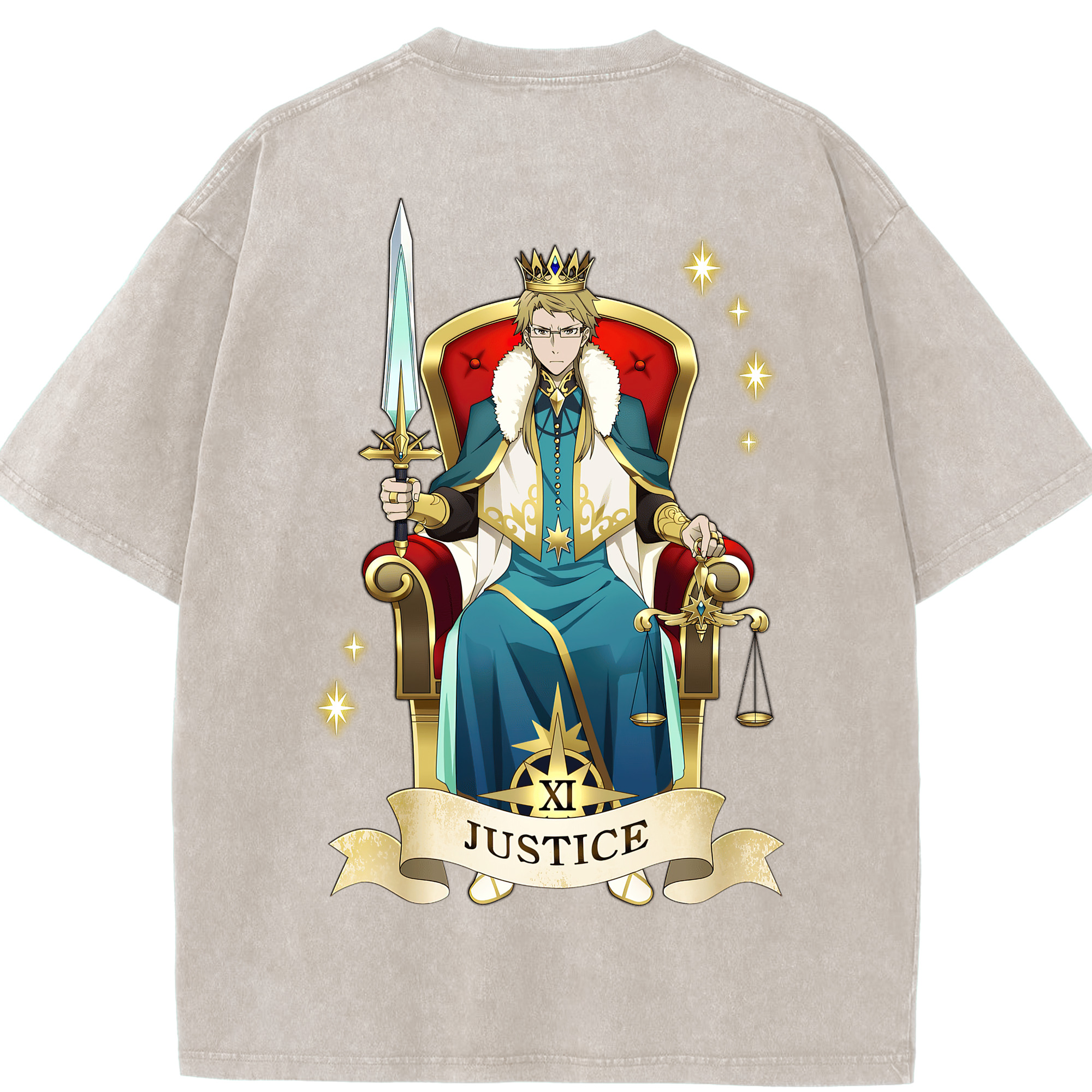 （画像用） 文豪ストレイドッグス Bungo Stray Dogs 綿100% ヴィンテージ風 半袖Tシャツ（背面プリント）