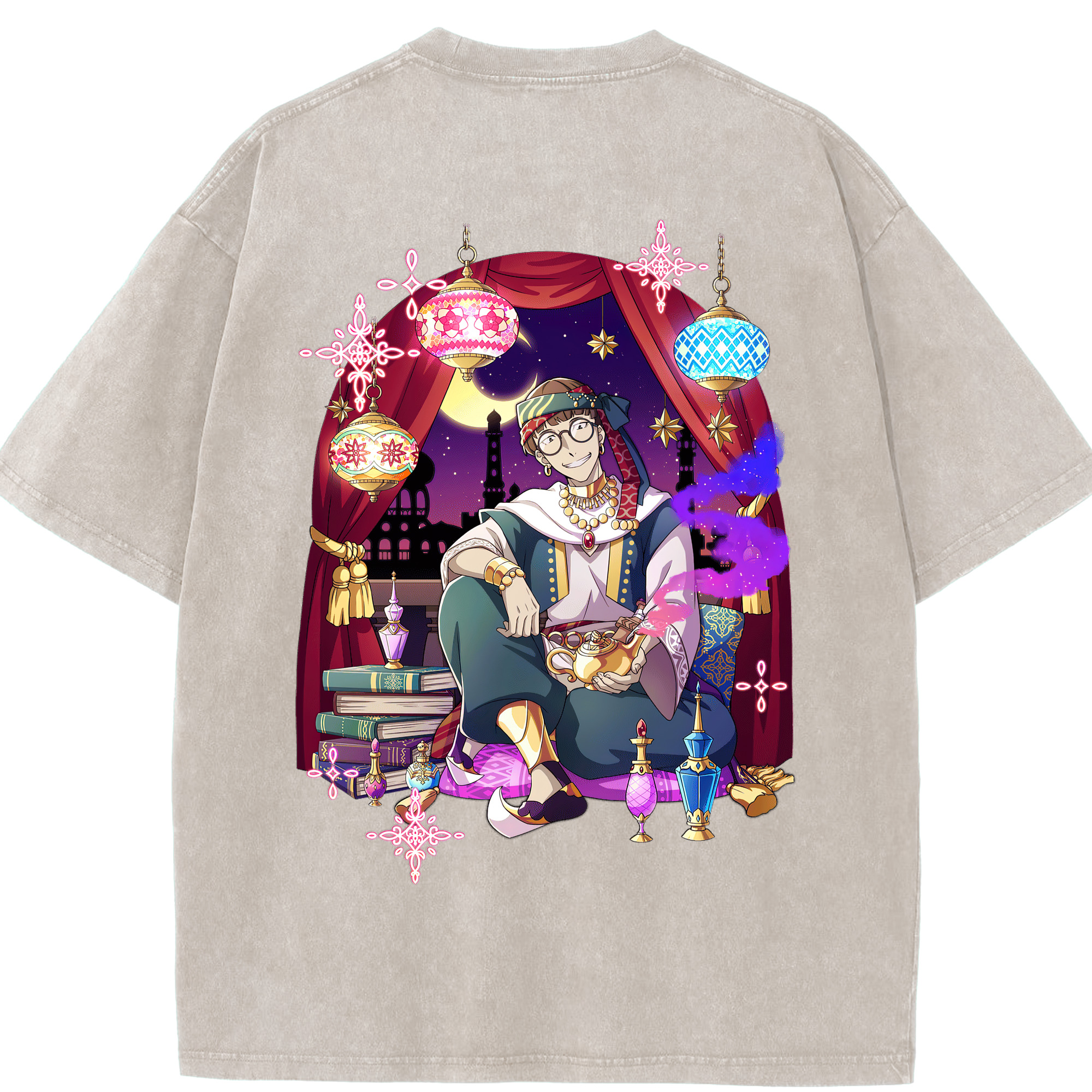 （画像用） 文豪ストレイドッグス Bungo Stray Dogs 綿100% ヴィンテージ風 半袖Tシャツ（背面プリント）