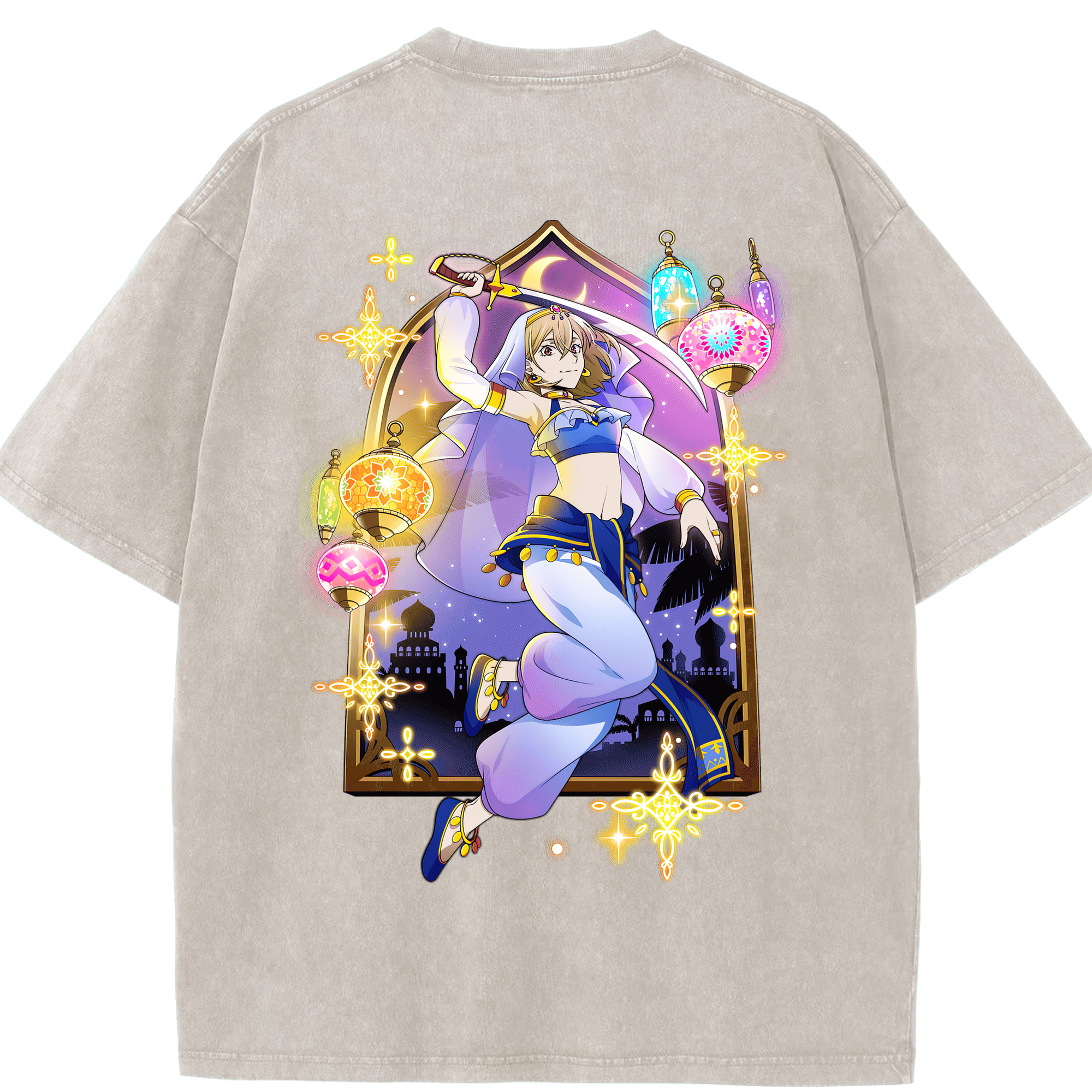 （画像用） 文豪ストレイドッグス Bungo Stray Dogs 綿100% ヴィンテージ風 半袖Tシャツ（背面プリント）