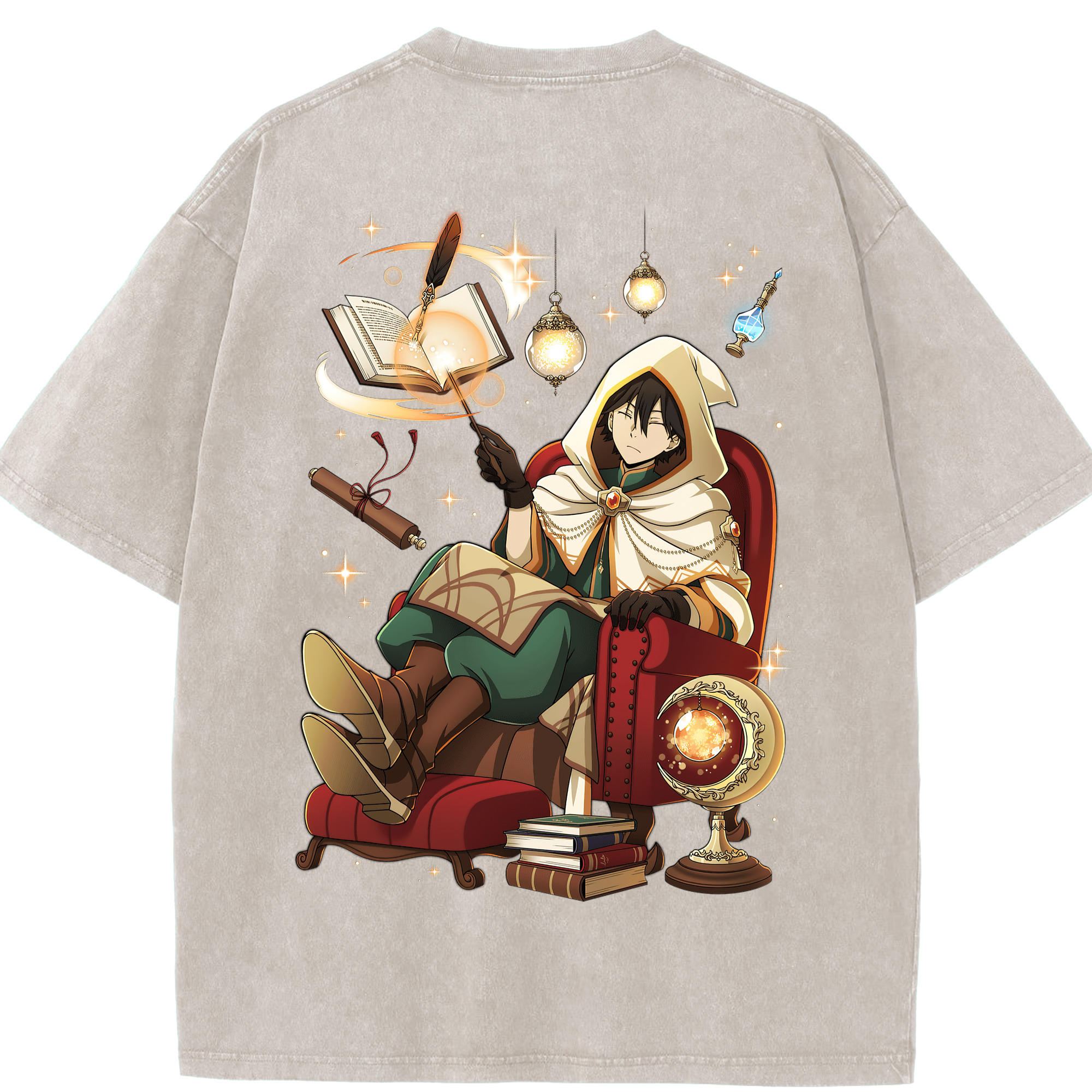 （画像用） 文豪ストレイドッグス Bungo Stray Dogs 綿100% ヴィンテージ風 半袖Tシャツ（背面プリント）