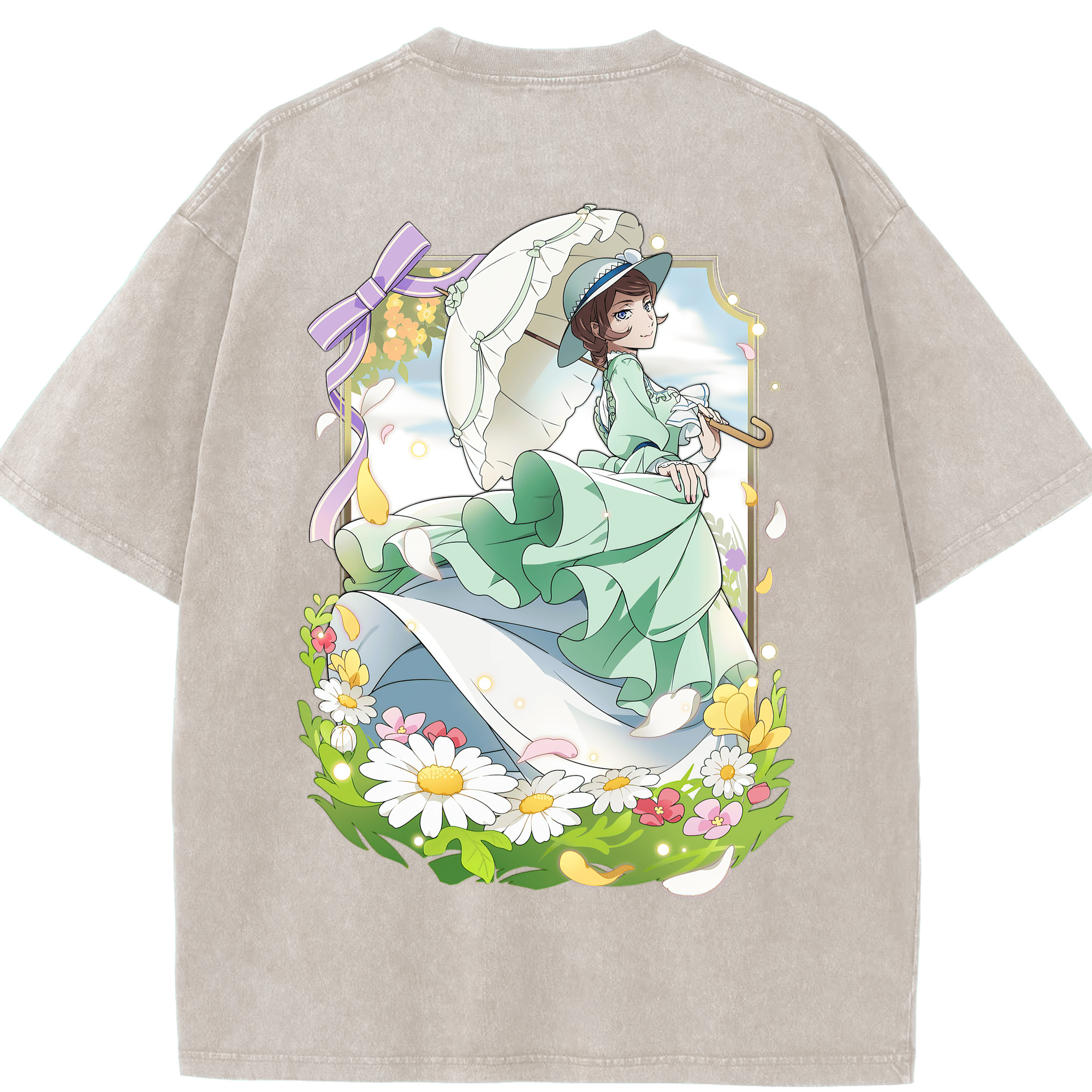 （画像用） 文豪ストレイドッグス Bungo Stray Dogs 綿100% ヴィンテージ風 半袖Tシャツ（背面プリント）