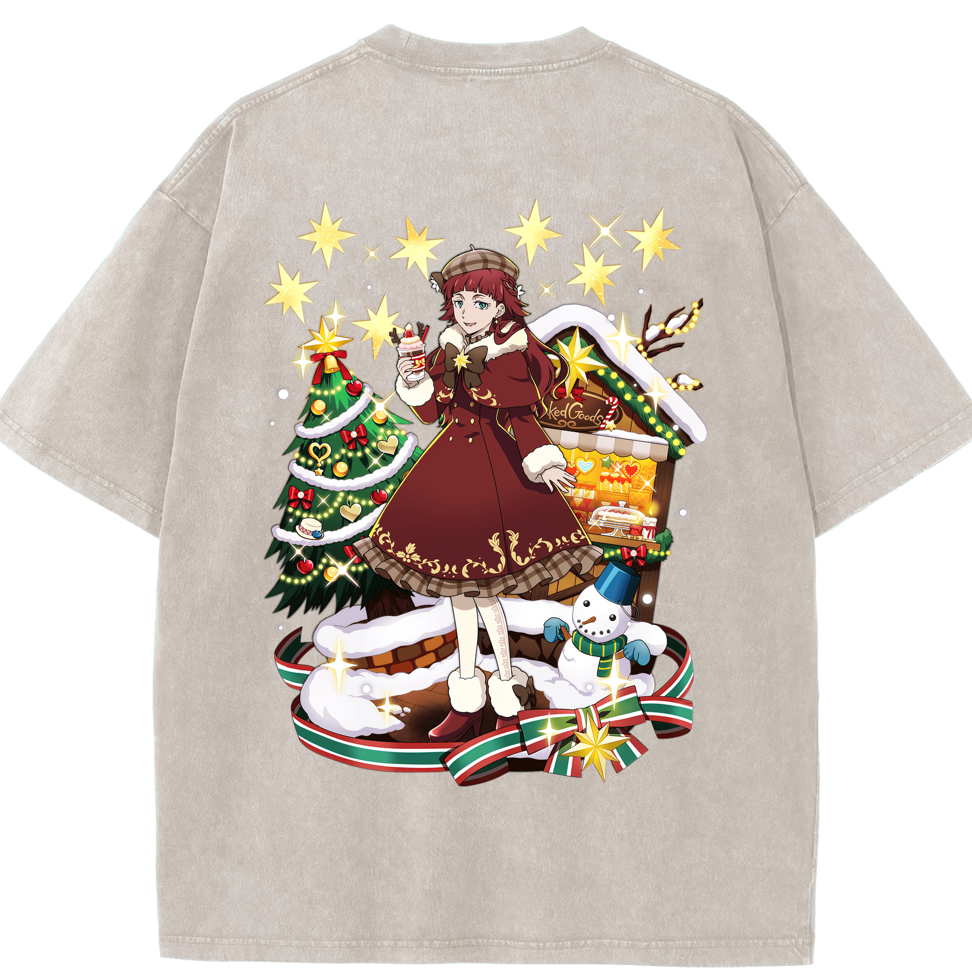 （画像用） 文豪ストレイドッグス Bungo Stray Dogs 綿100% ヴィンテージ風 半袖Tシャツ（背面プリント）