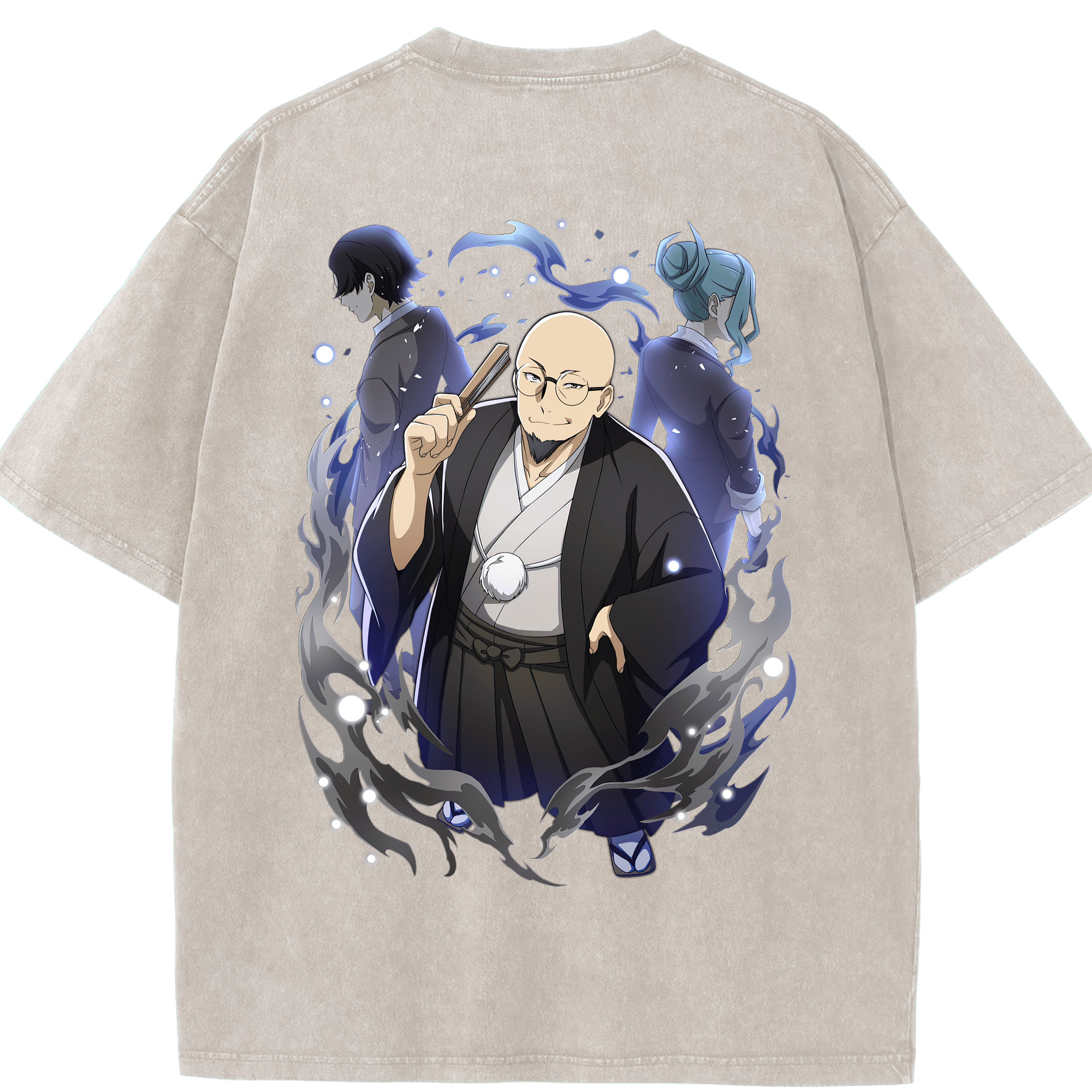 （画像用） 文豪ストレイドッグス Bungo Stray Dogs 綿100% ヴィンテージ風 半袖Tシャツ（背面プリント）