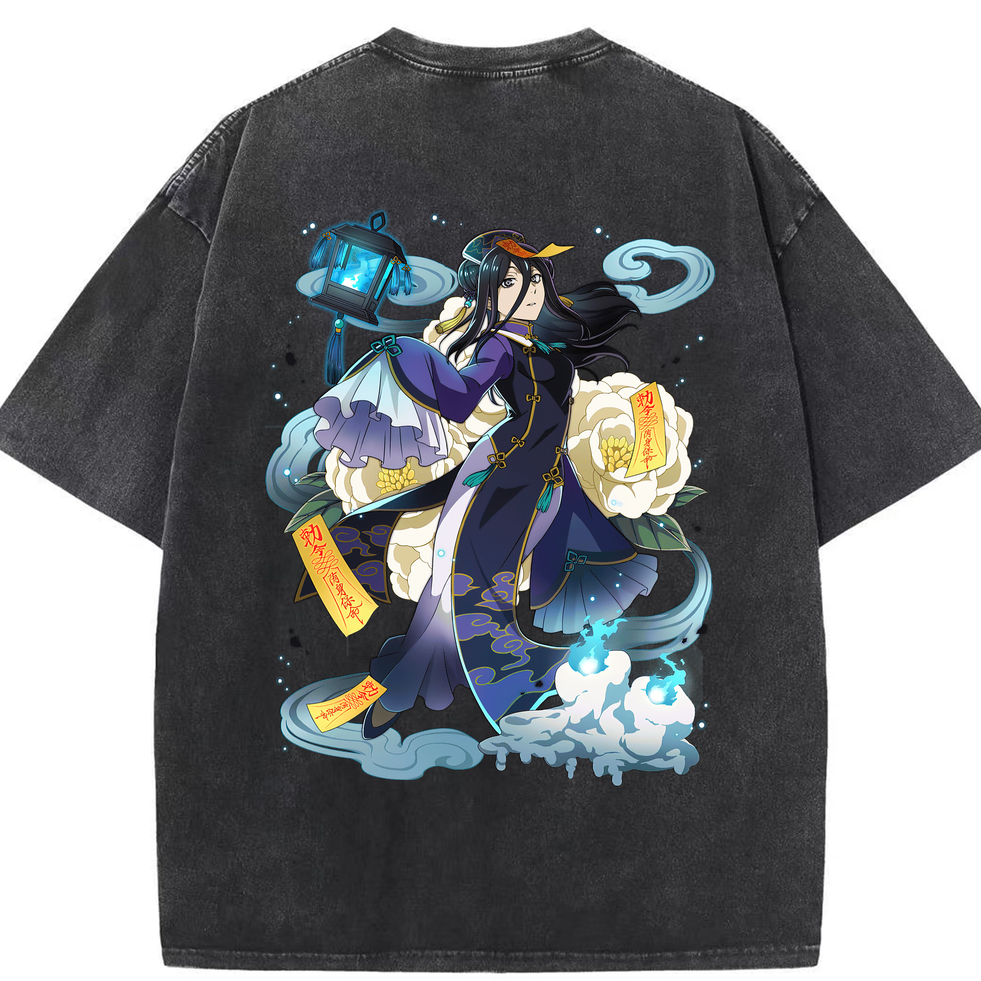 （画像用） 文豪ストレイドッグス Bungo Stray Dogs 綿100% ヴィンテージ風 半袖Tシャツ（背面プリント）
