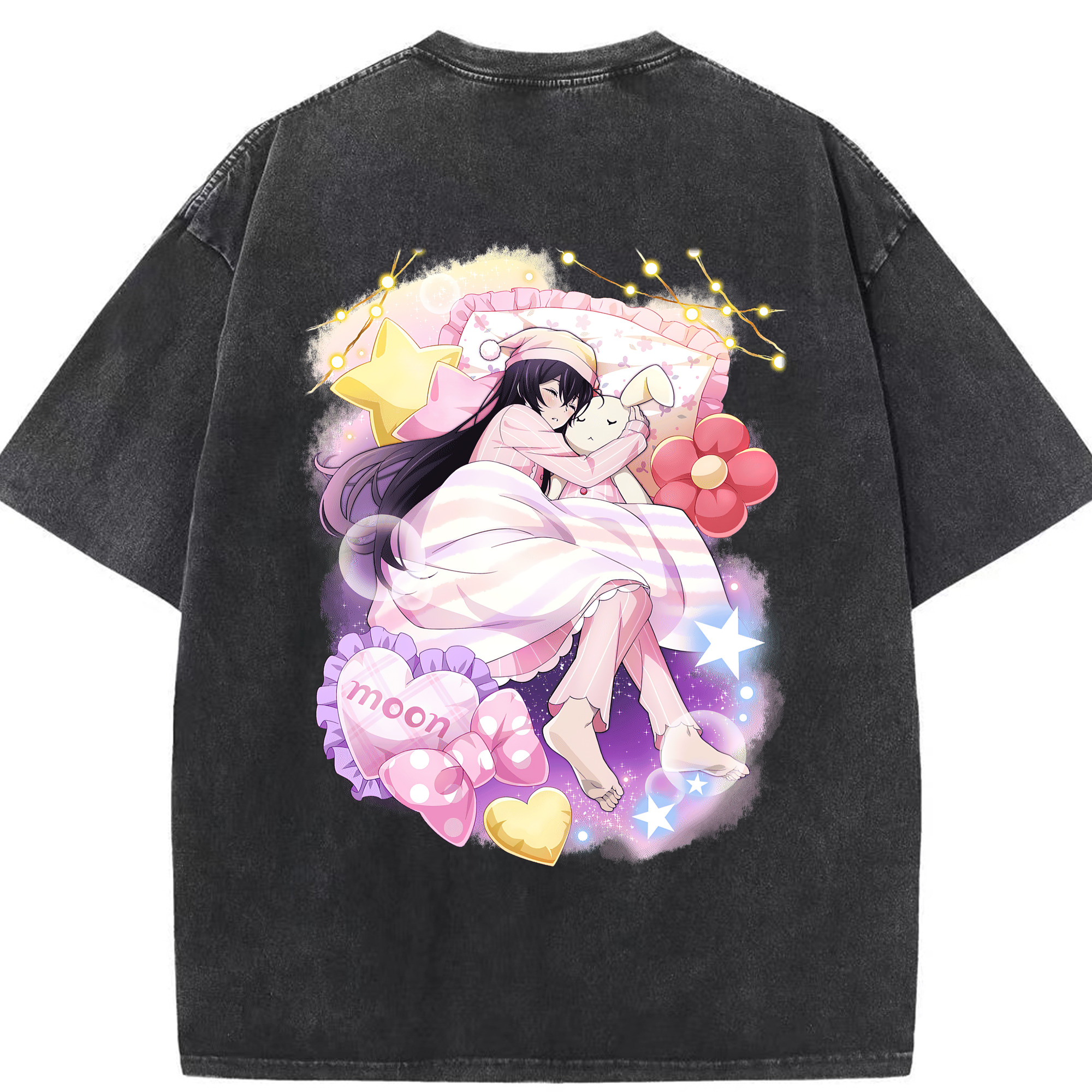 （画像用） 文豪ストレイドッグス Bungo Stray Dogs 綿100% ヴィンテージ風 半袖Tシャツ（背面プリント）