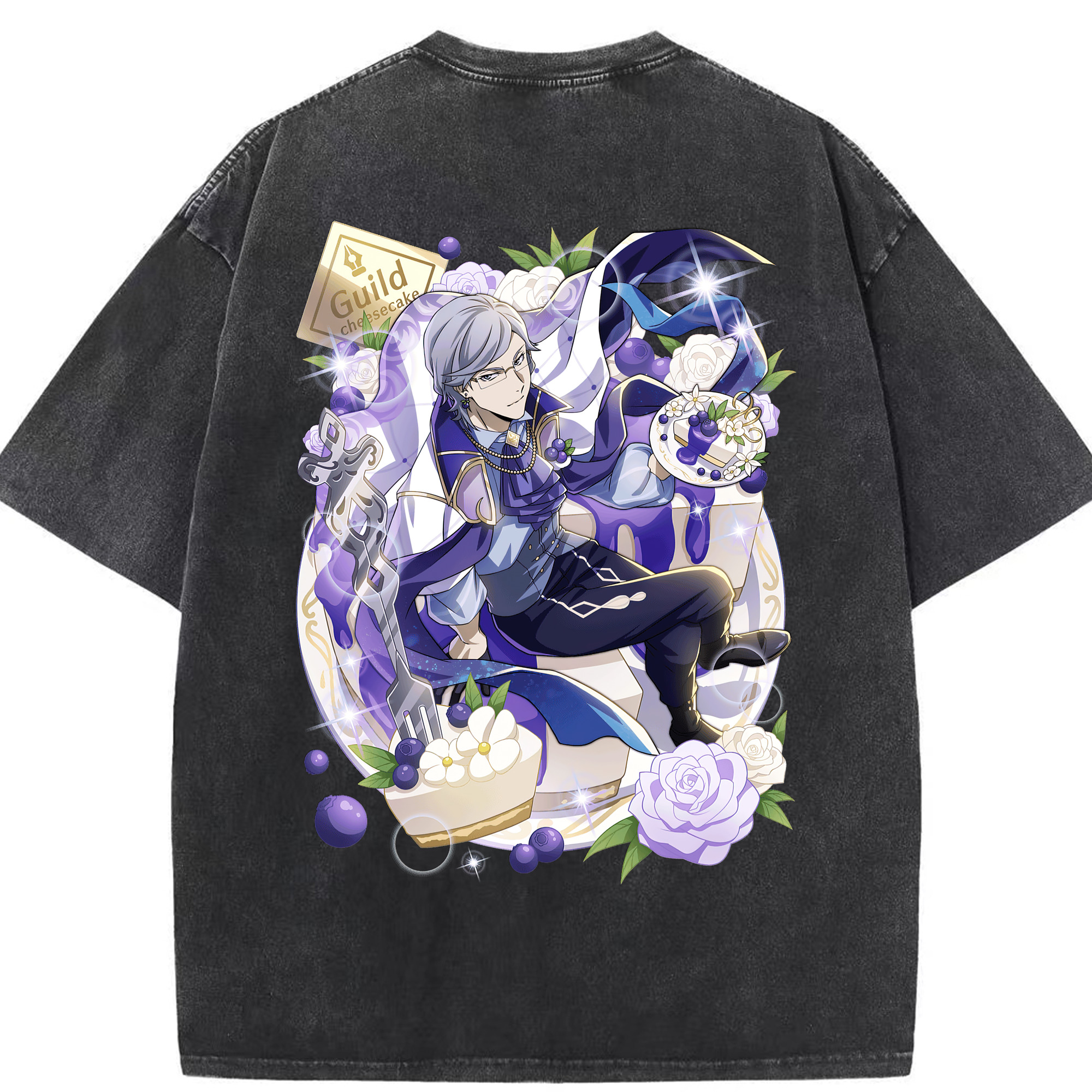 （画像用） 文豪ストレイドッグス Bungo Stray Dogs 綿100% ヴィンテージ風 半袖Tシャツ（背面プリント）