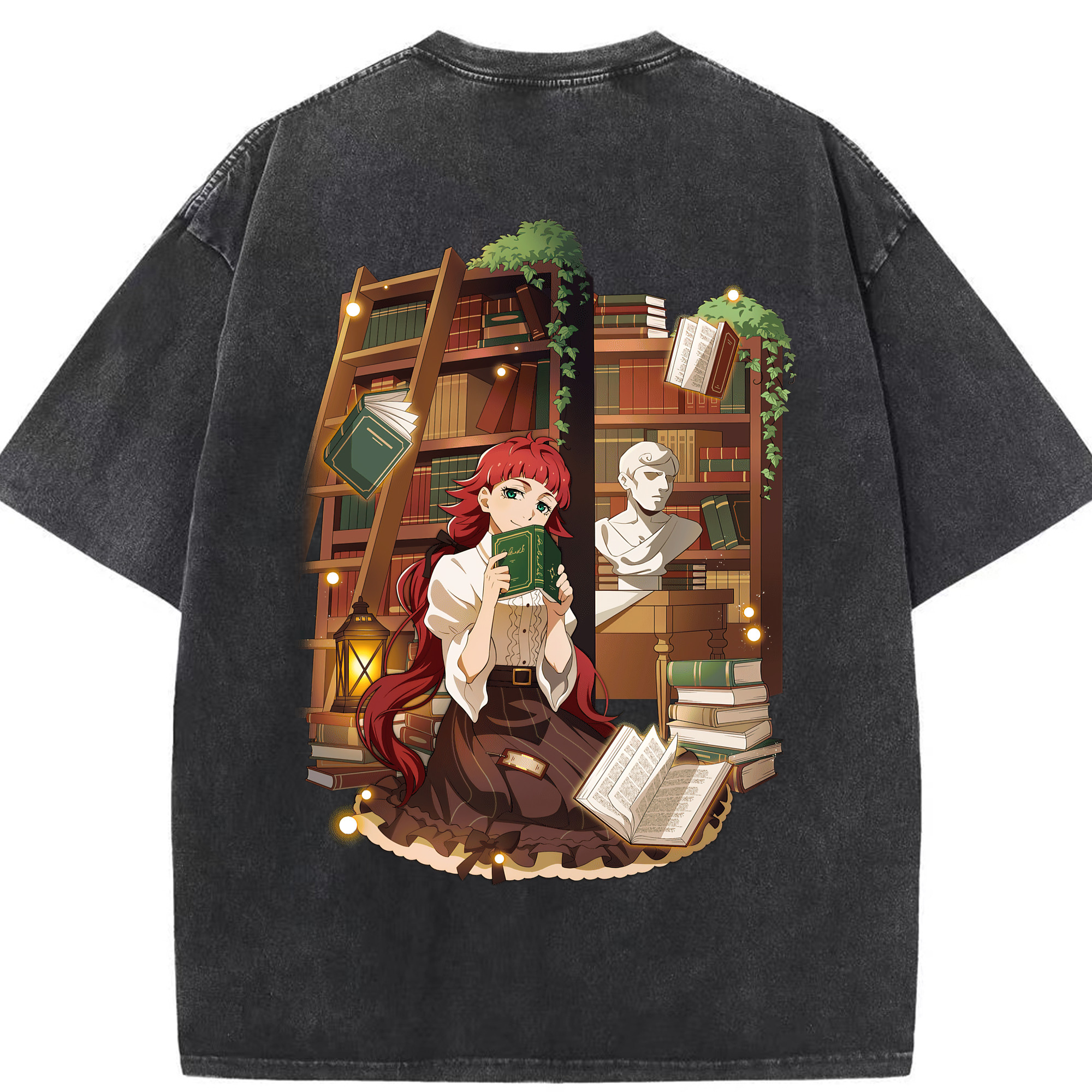 （画像用） 文豪ストレイドッグス Bungo Stray Dogs 綿100% ヴィンテージ風 半袖Tシャツ（背面プリント）