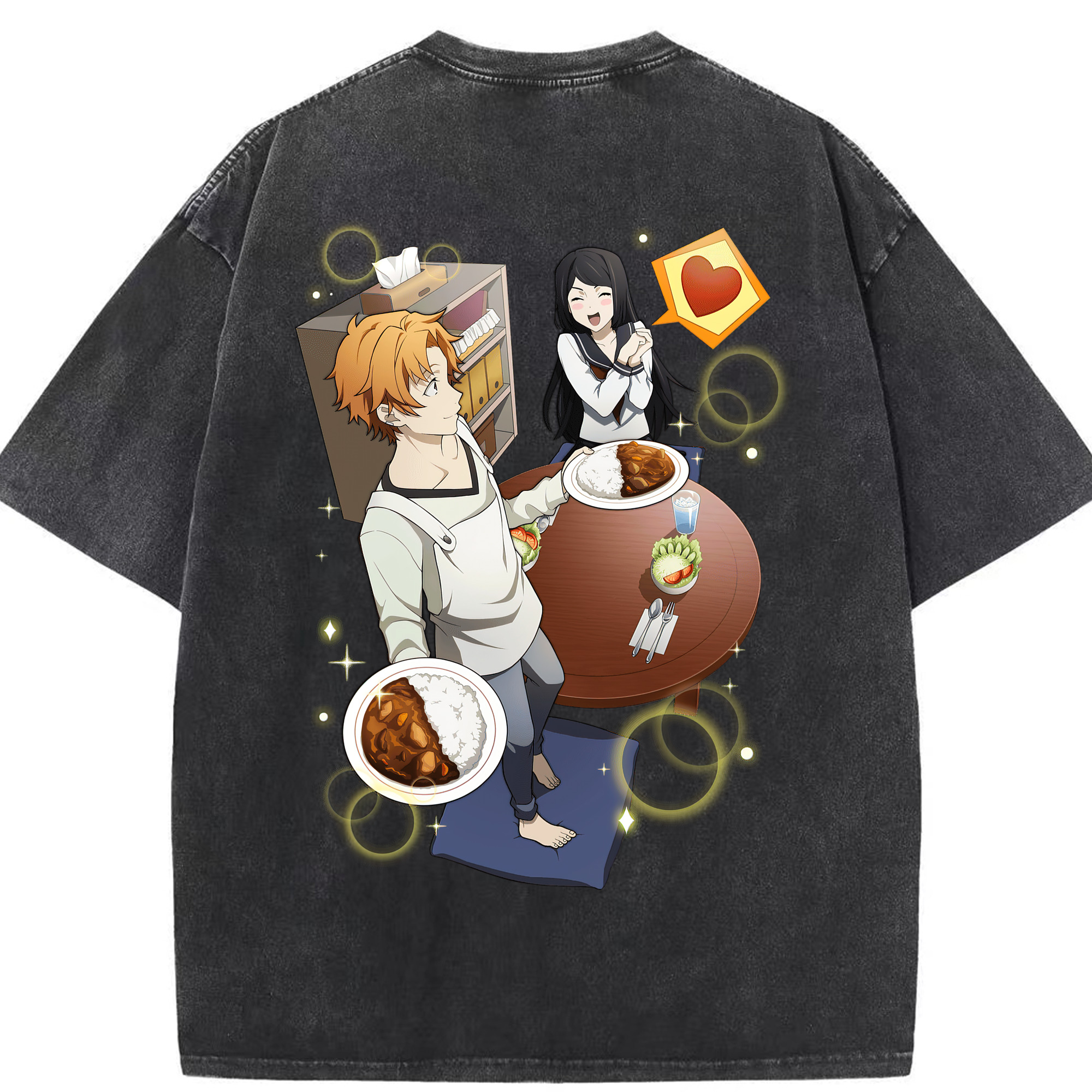 （画像用） 文豪ストレイドッグス Bungo Stray Dogs 綿100% ヴィンテージ風 半袖Tシャツ（背面プリント）