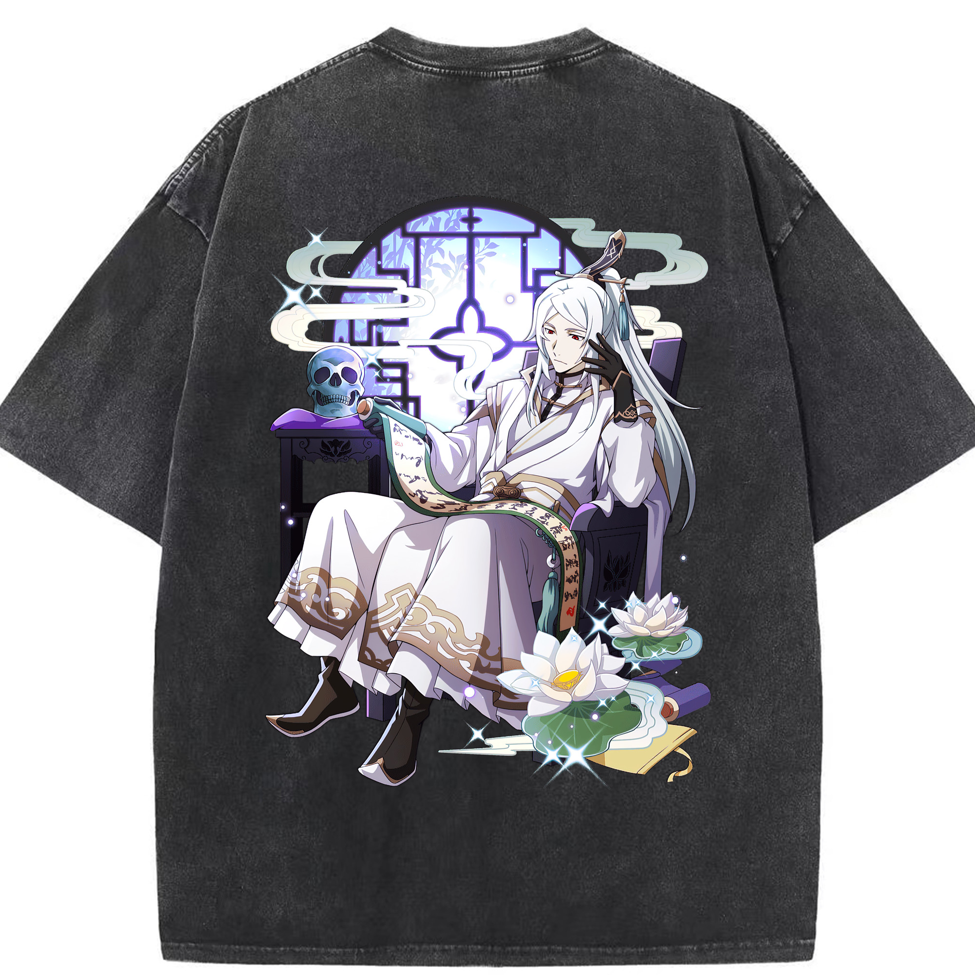 （画像用） 文豪ストレイドッグス Bungo Stray Dogs 綿100% ヴィンテージ風 半袖Tシャツ（背面プリント）