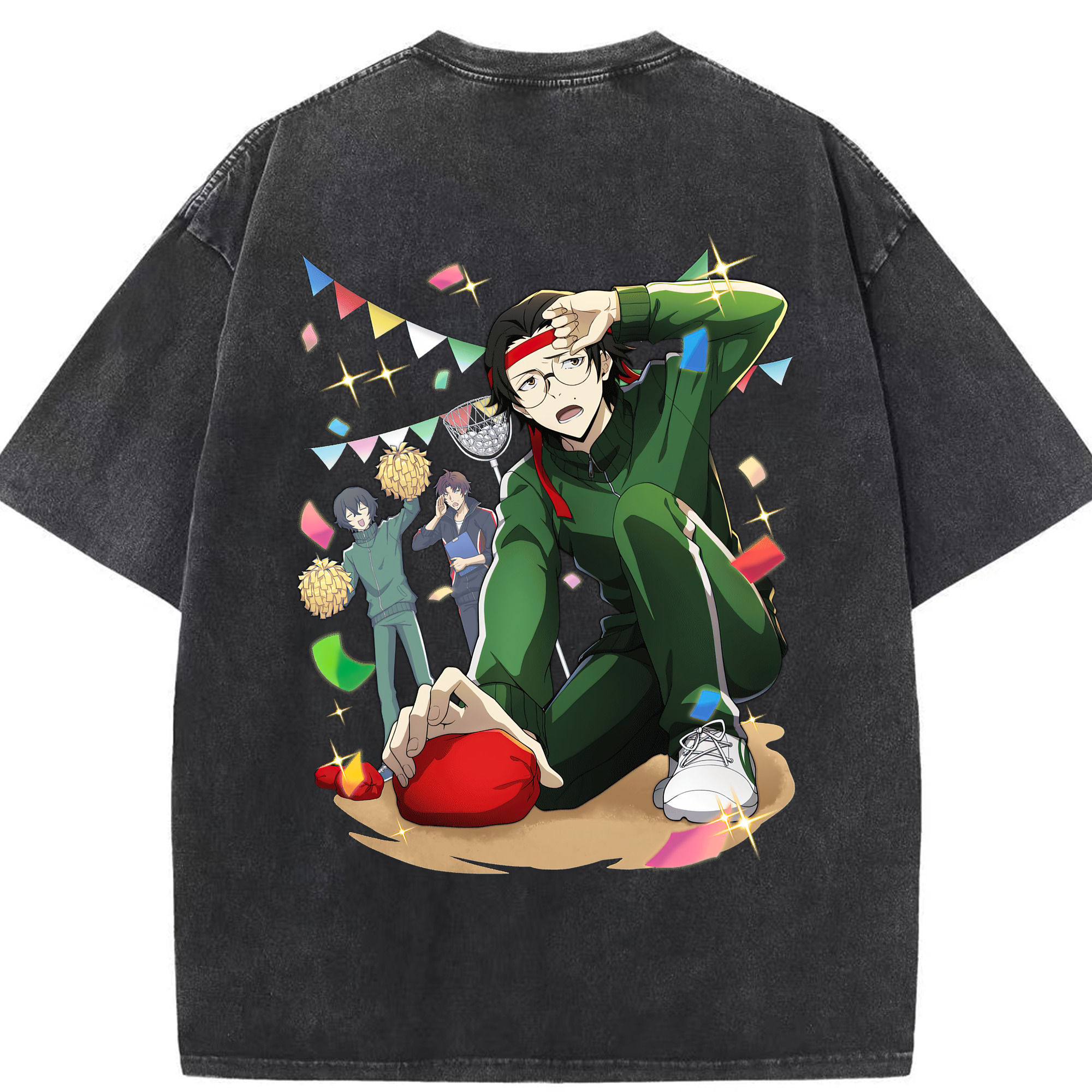 （画像用） 文豪ストレイドッグス Bungo Stray Dogs 綿100% ヴィンテージ風 半袖Tシャツ（背面プリント）