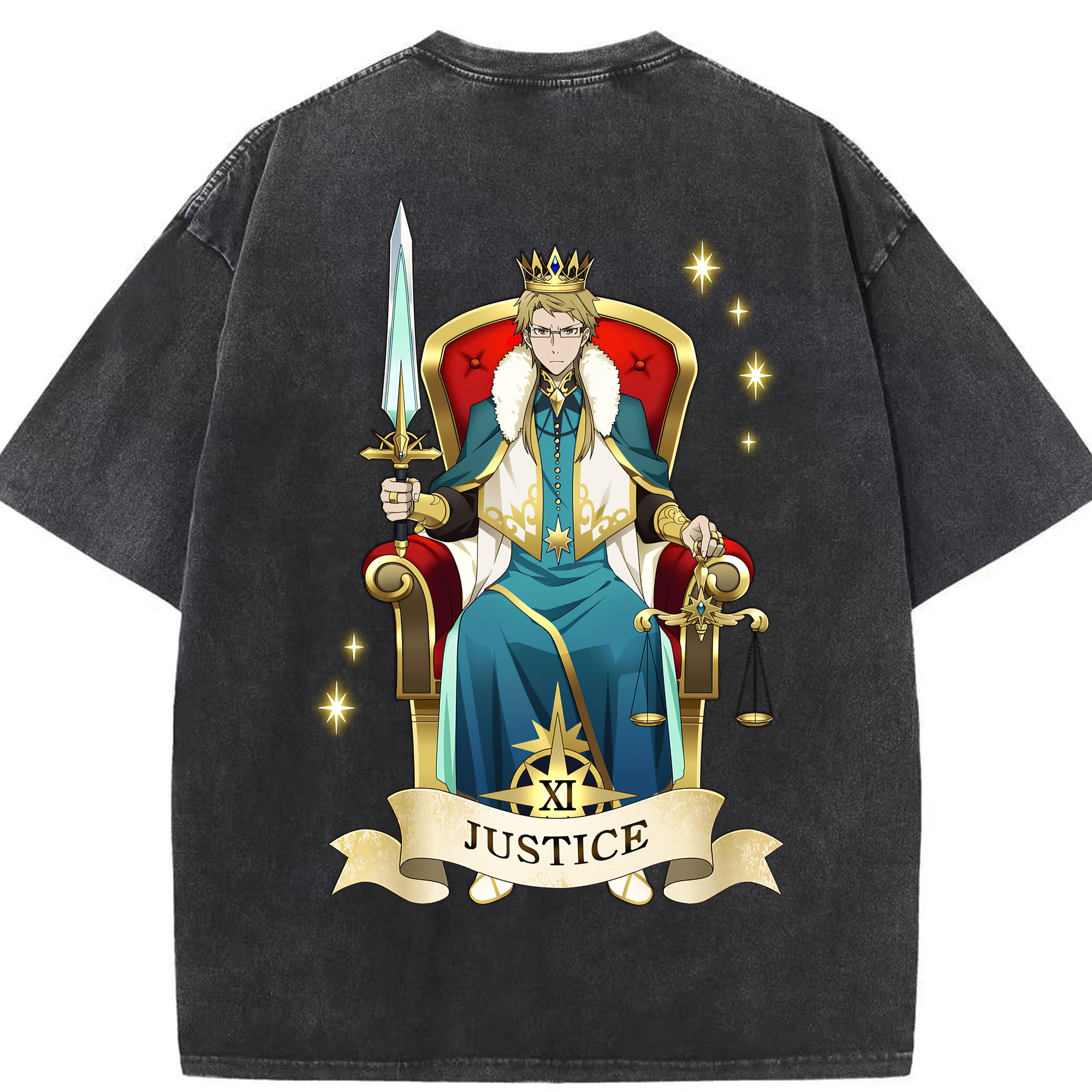 （画像用） 文豪ストレイドッグス Bungo Stray Dogs 綿100% ヴィンテージ風 半袖Tシャツ（背面プリント）