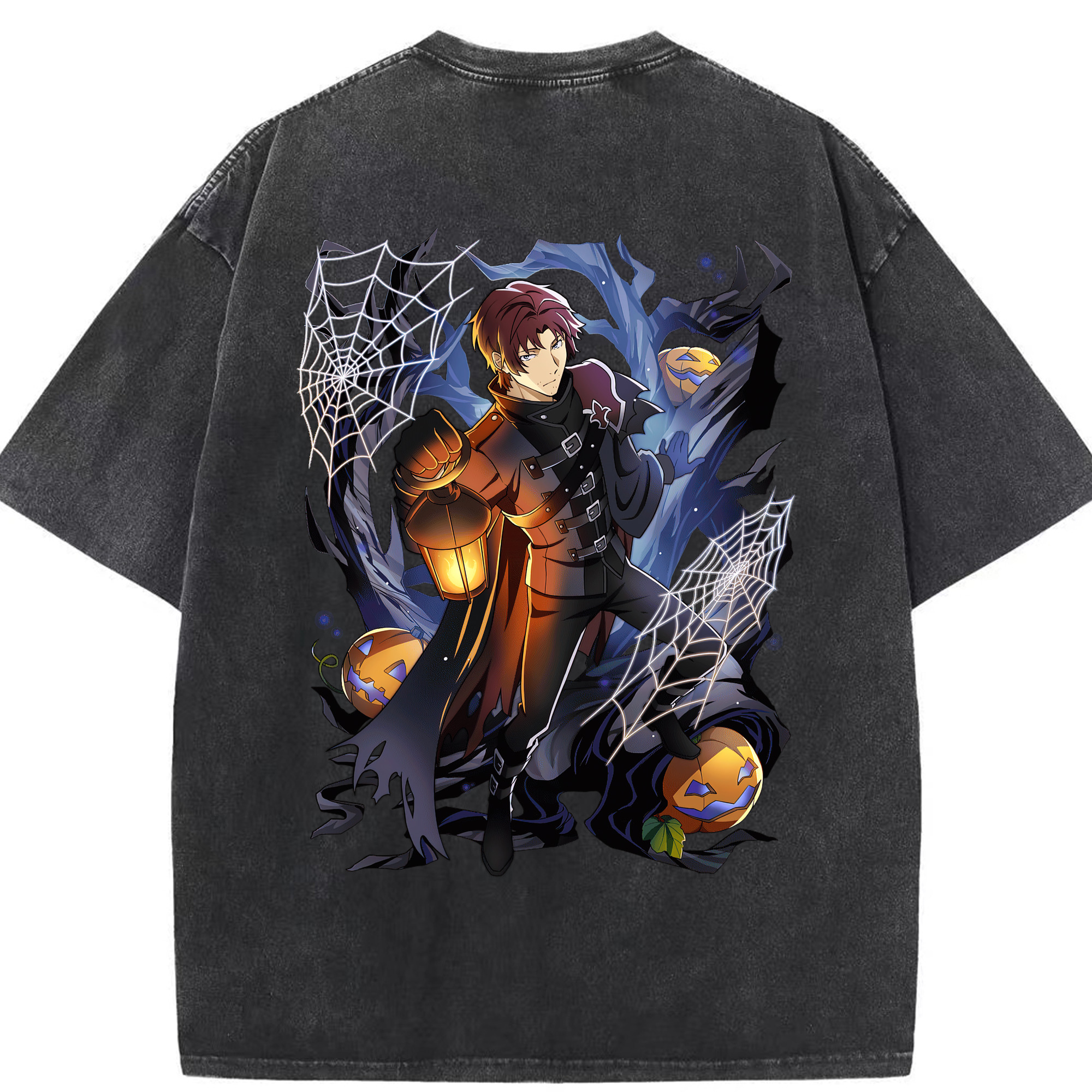 （画像用） 文豪ストレイドッグス Bungo Stray Dogs 綿100% ヴィンテージ風 半袖Tシャツ（背面プリント）